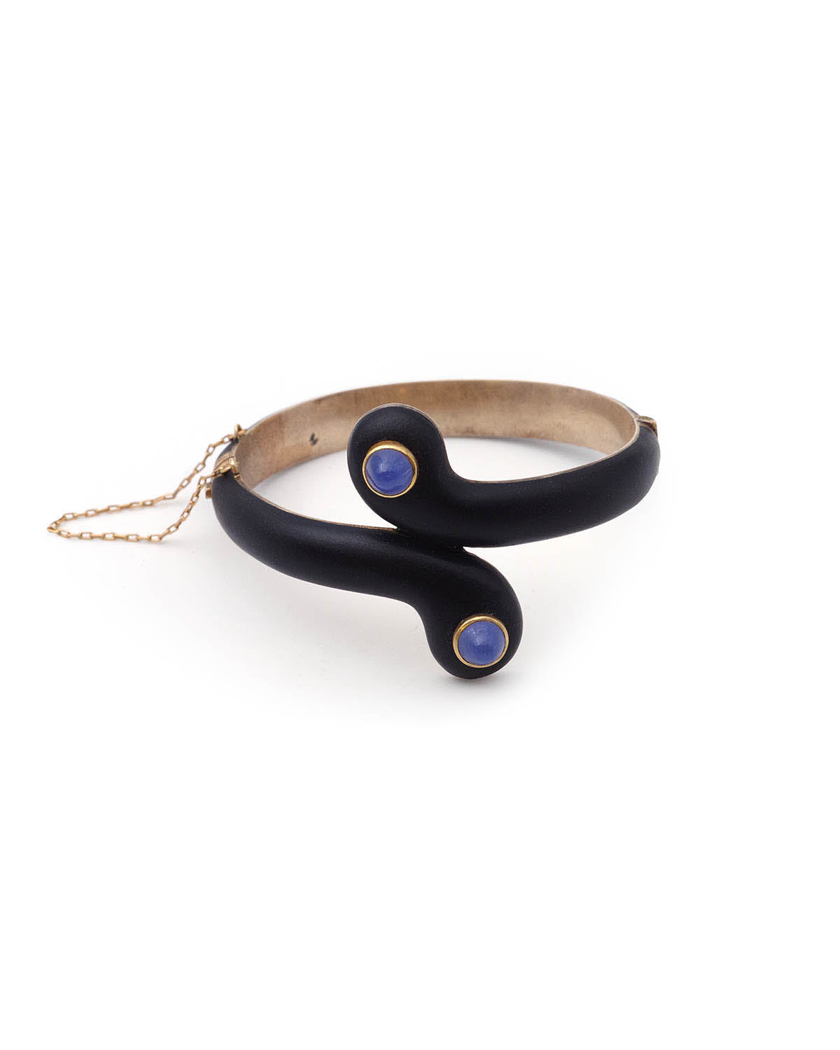 bracelet jonc serpent en or