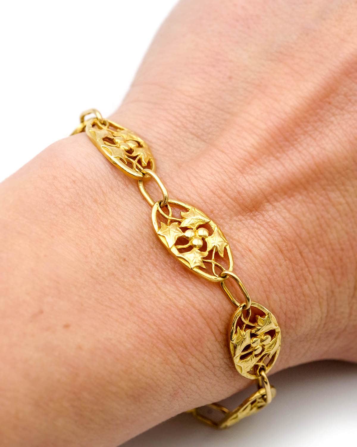 Art nouveau ivy bracelet