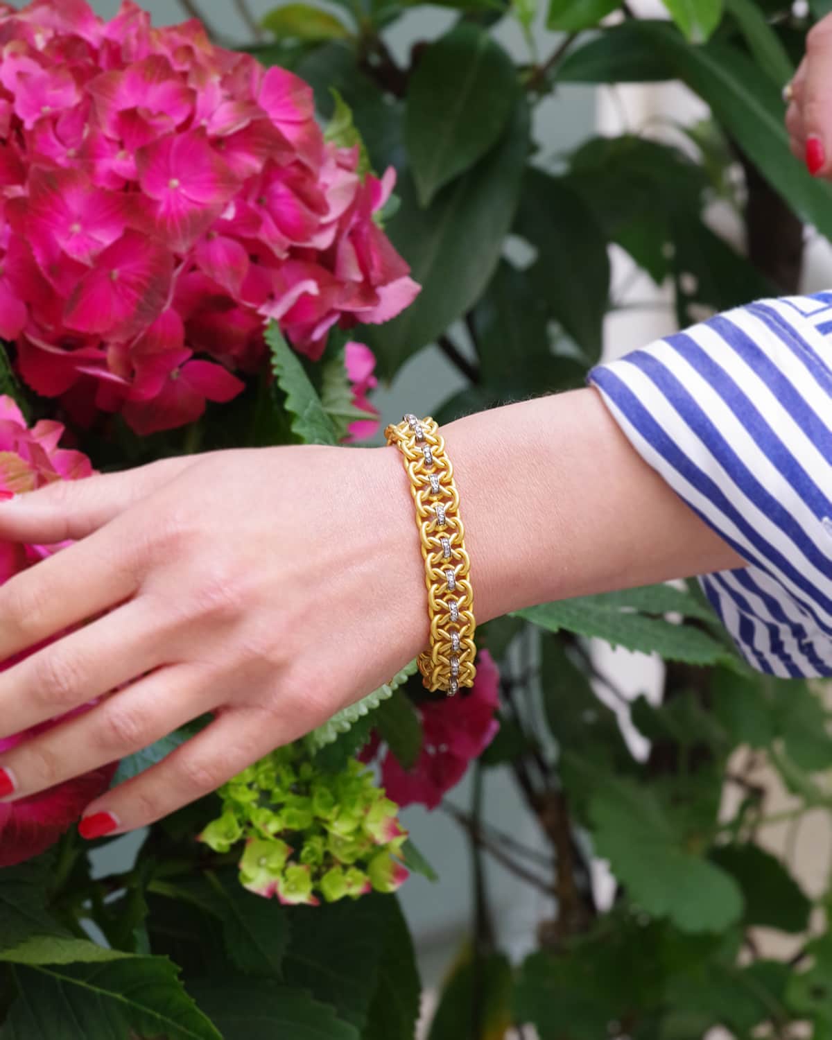 Bracelet diamants en or