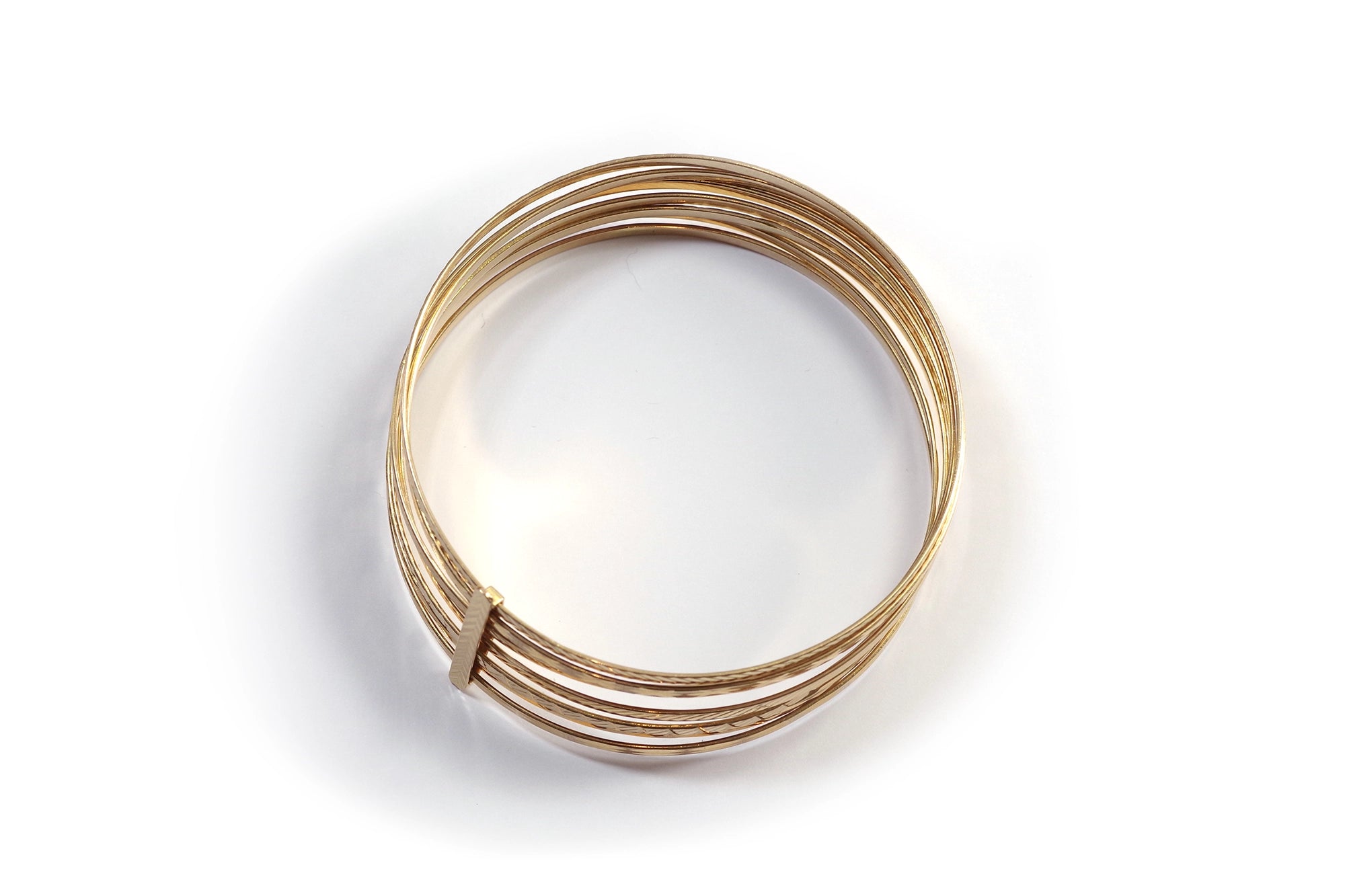 Gold semainier bracelet