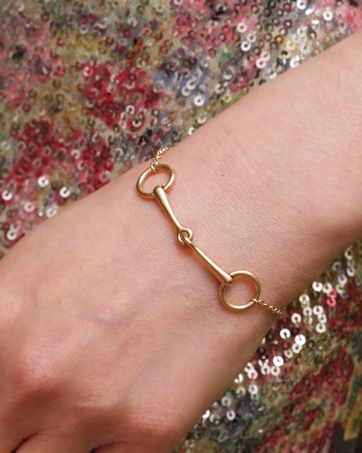 Bracelet filet d'or Hermes en or