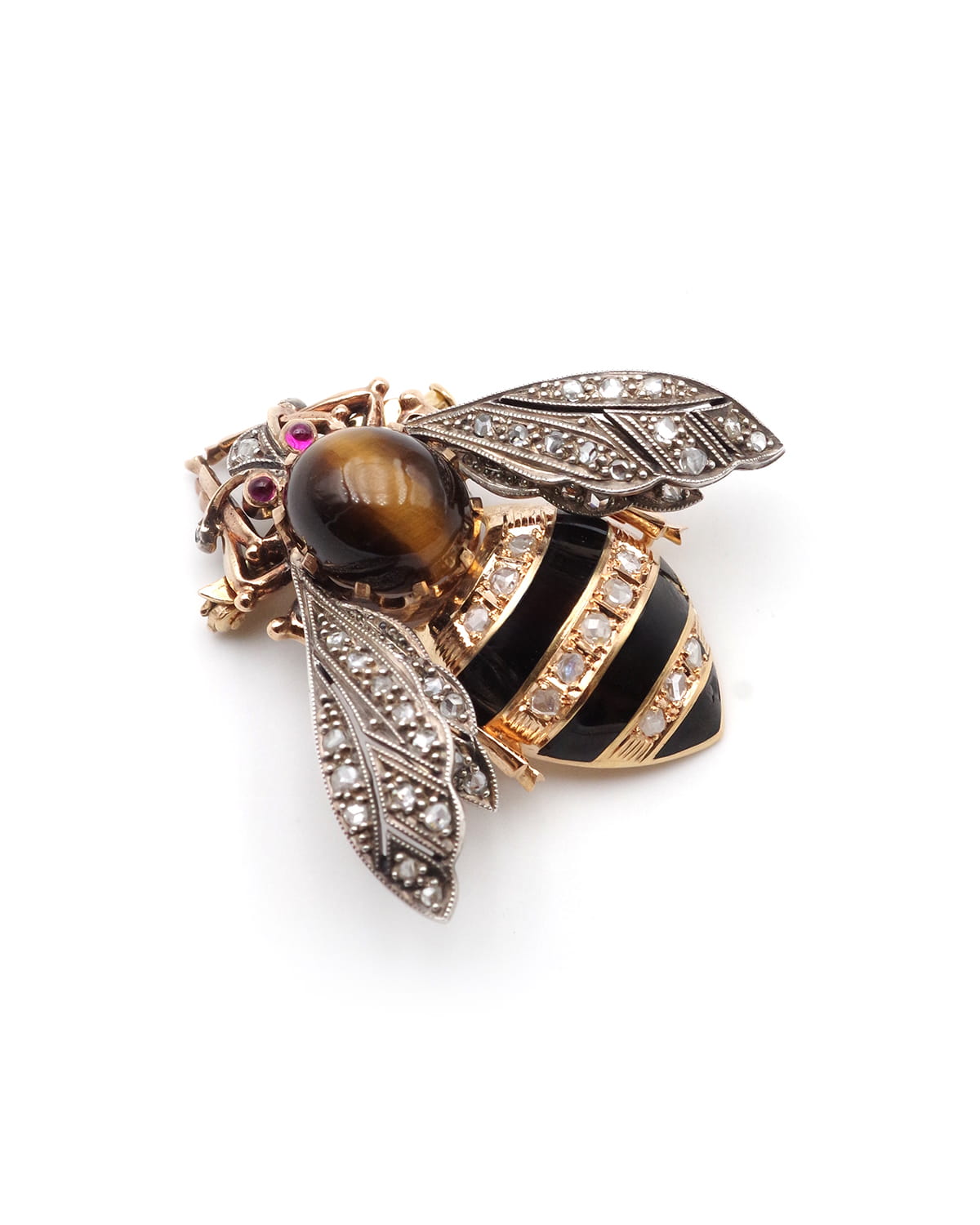 grande broche insecte en or