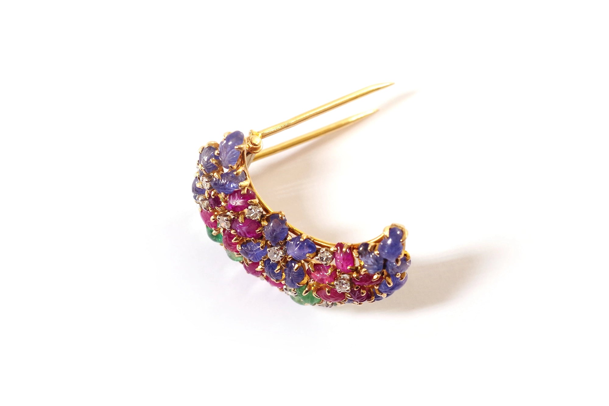 broche lune tutti frutti