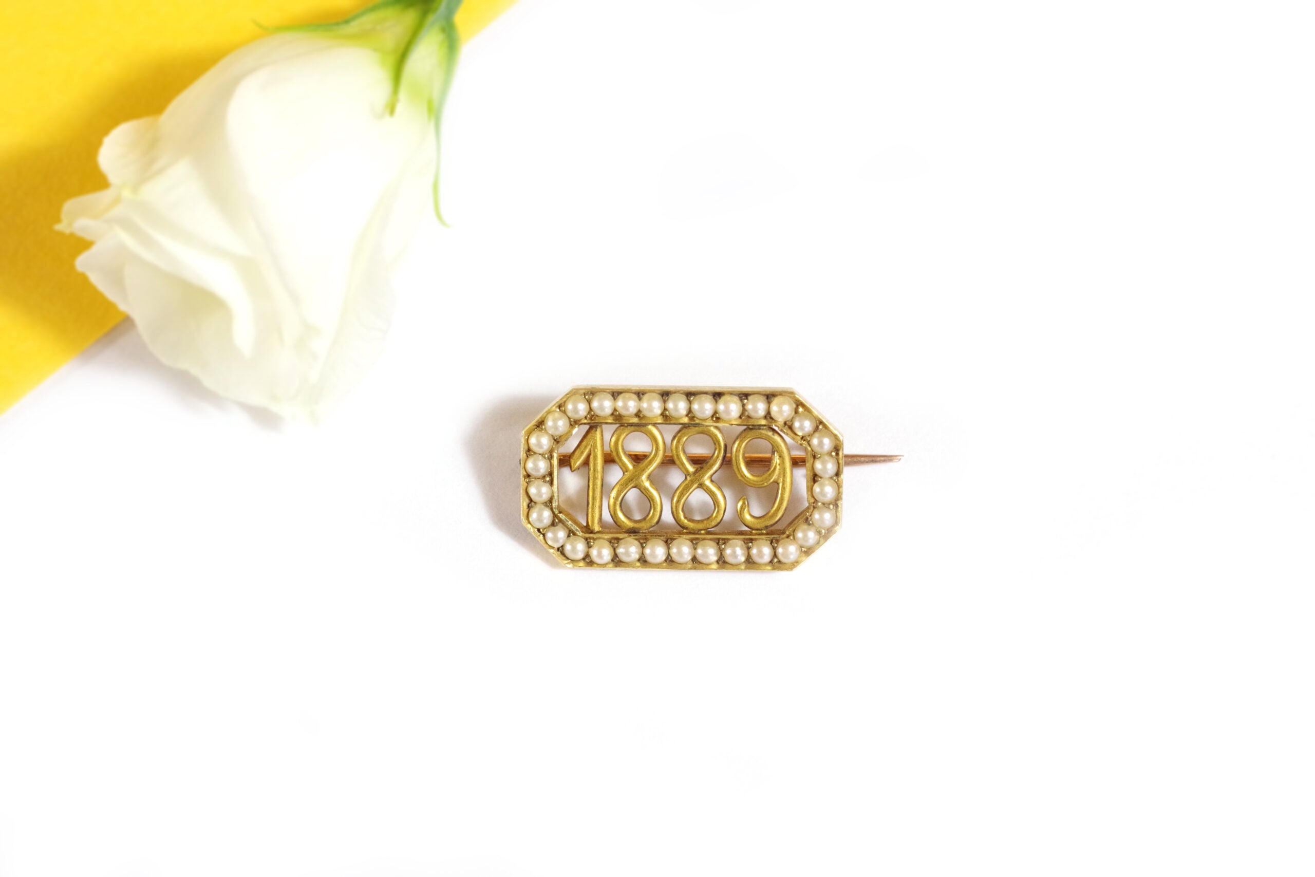 broche anglaise en or 15k