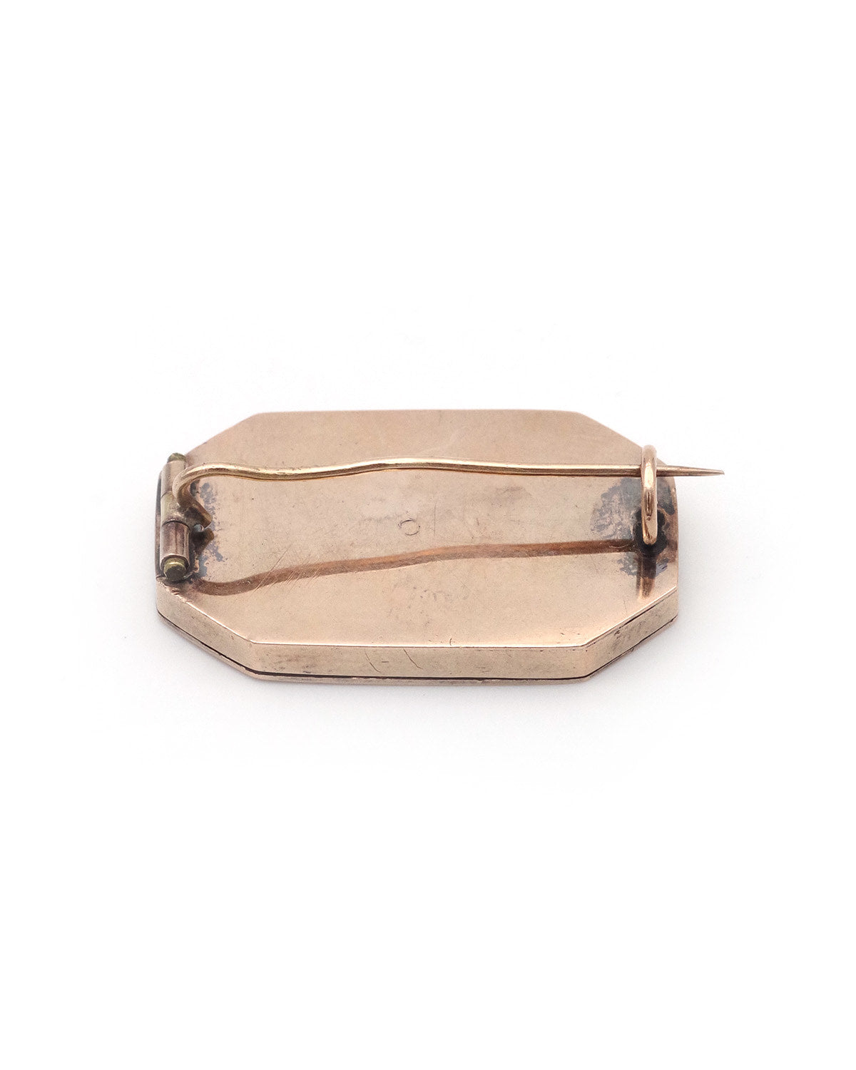 broche micro-mosaique en or