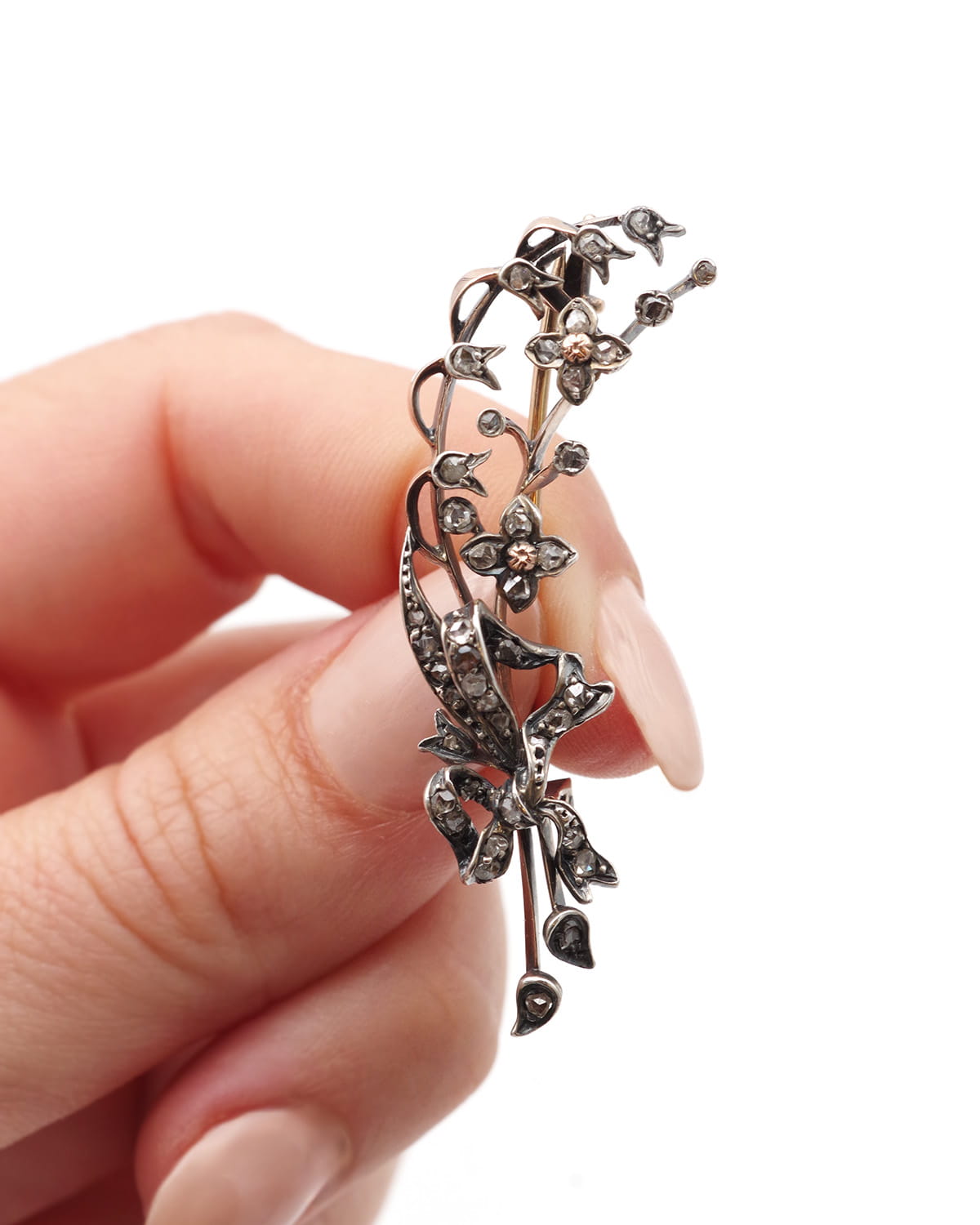 Victorian diamond brooch