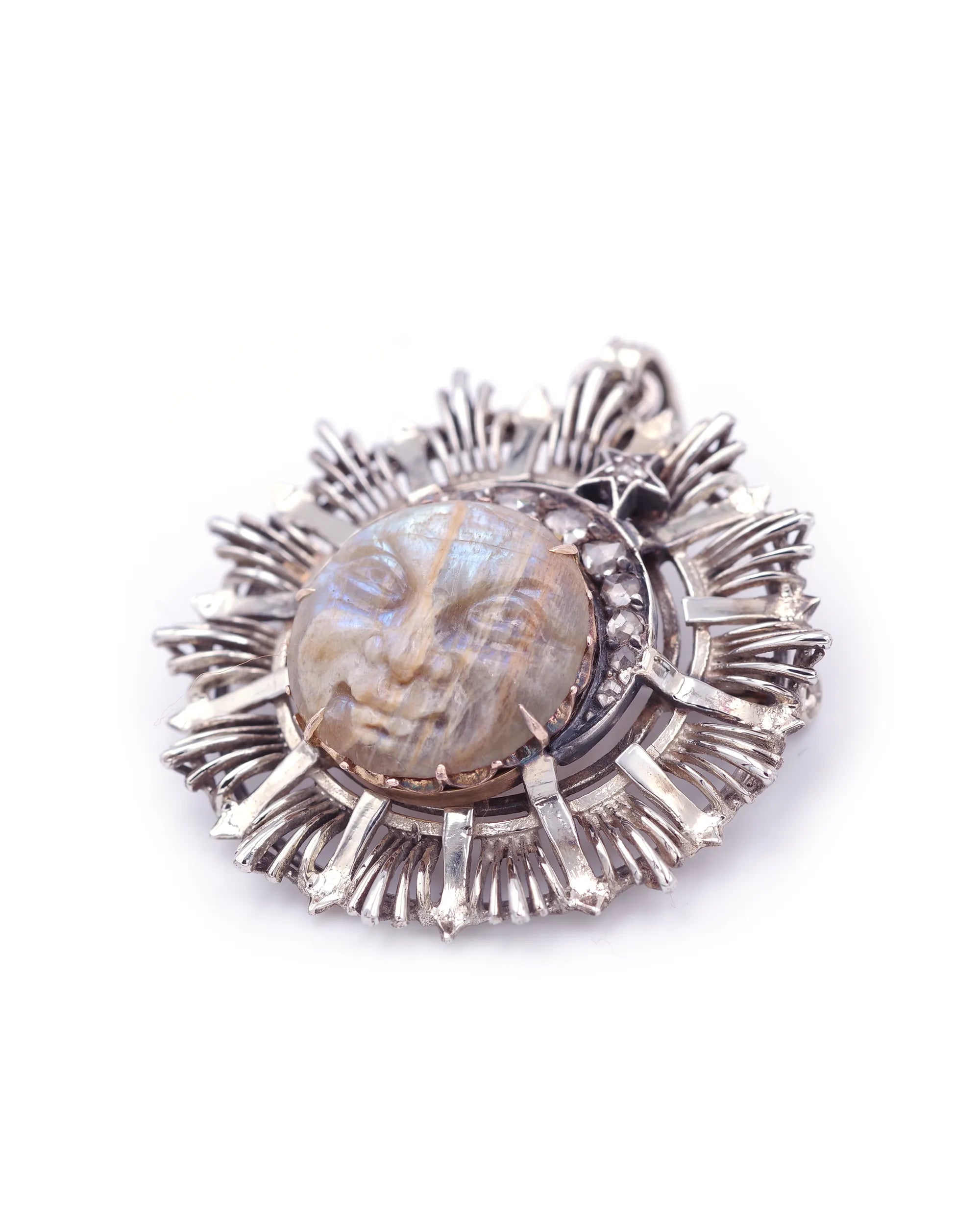 Broche pierre de lune