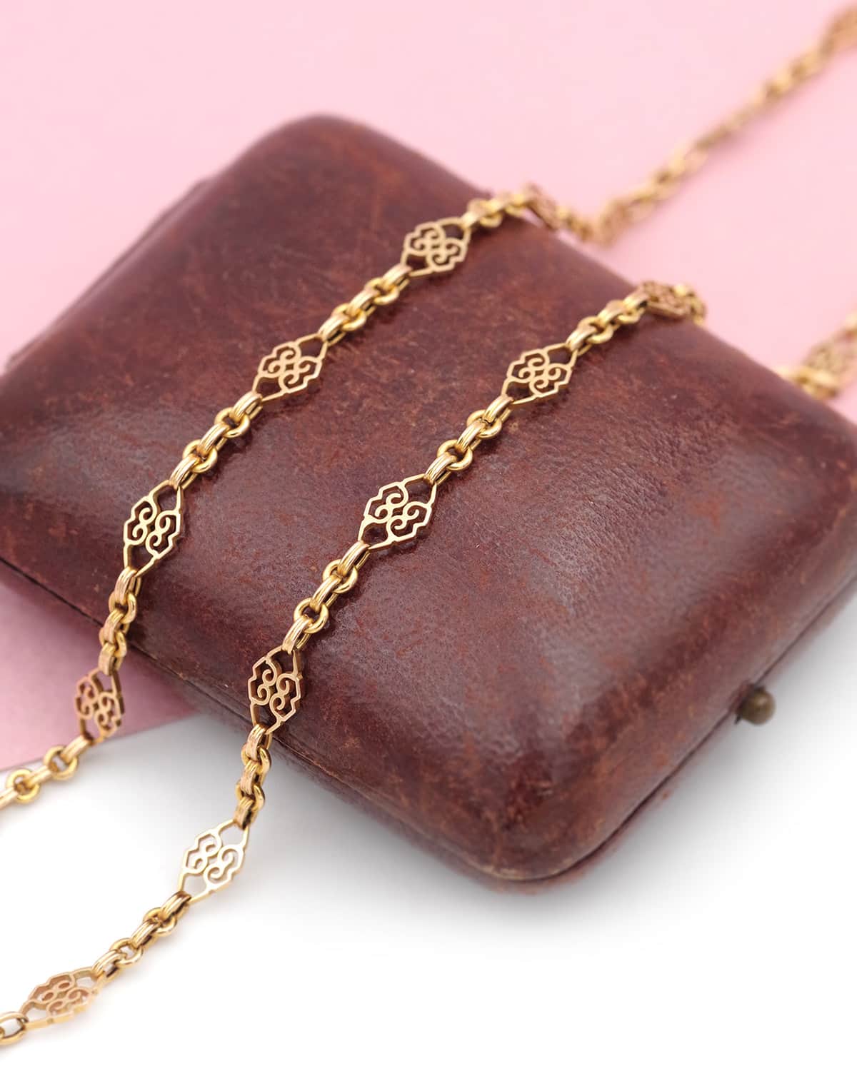 Antique gold necklace chain