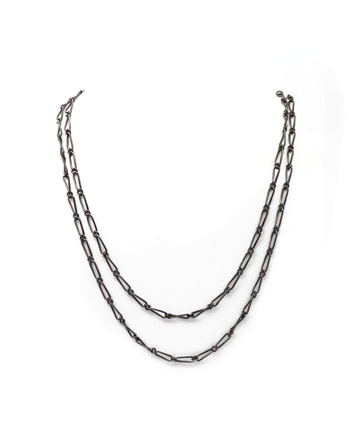 Victorian watch chain in steel 