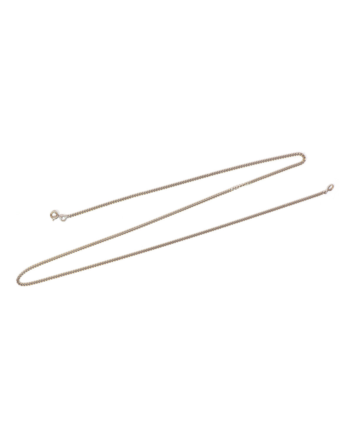 chaine vintage en or blanc
