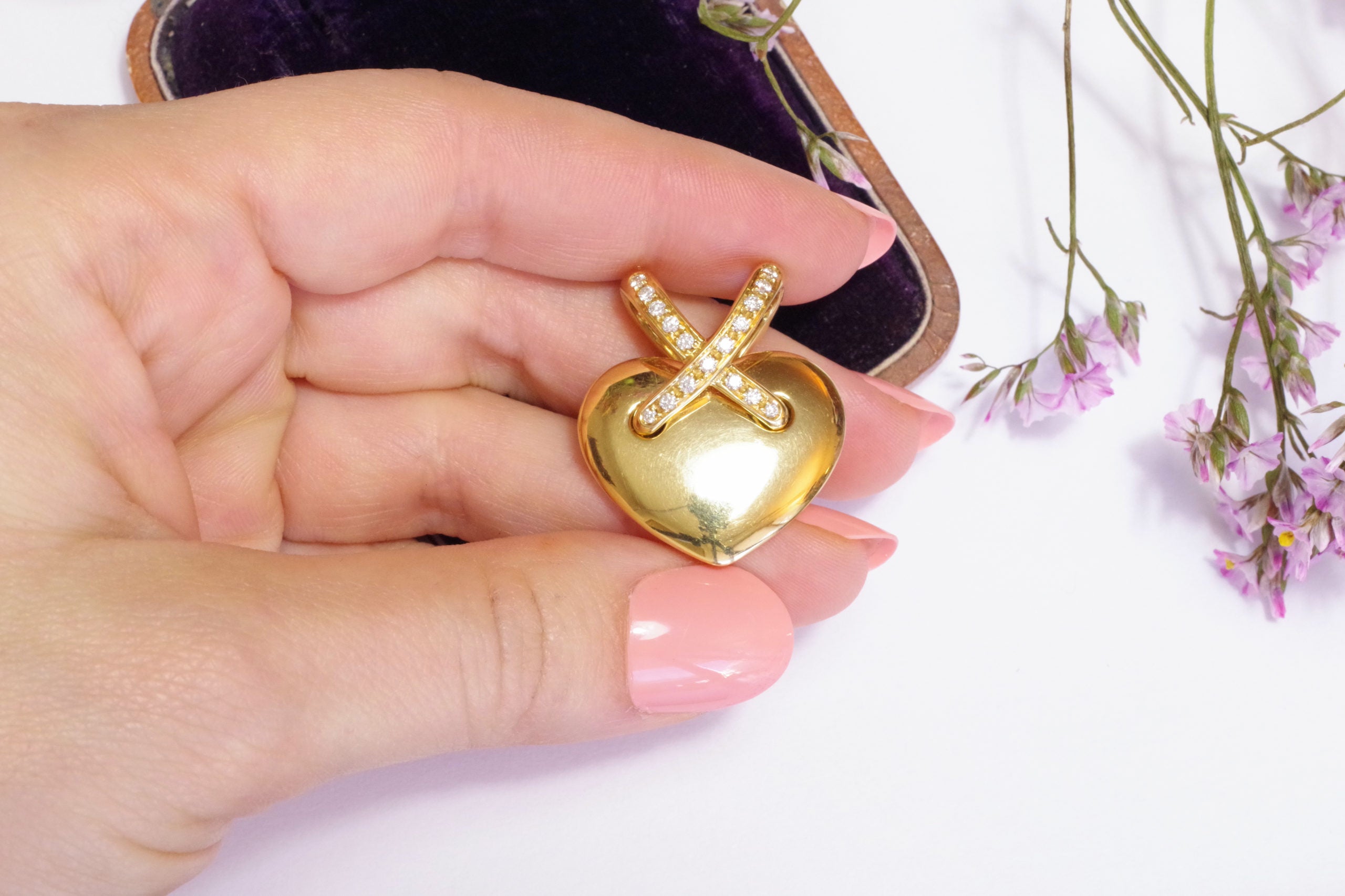 pendentif lien coeur chaumet bijou signé