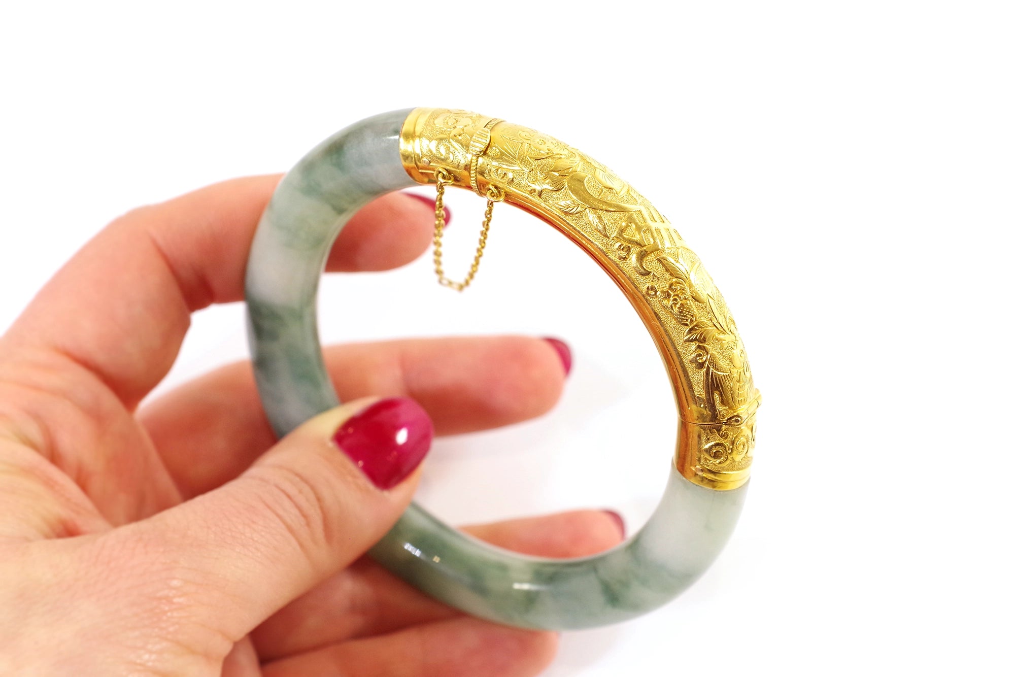 Chinese jade bangle bracelet