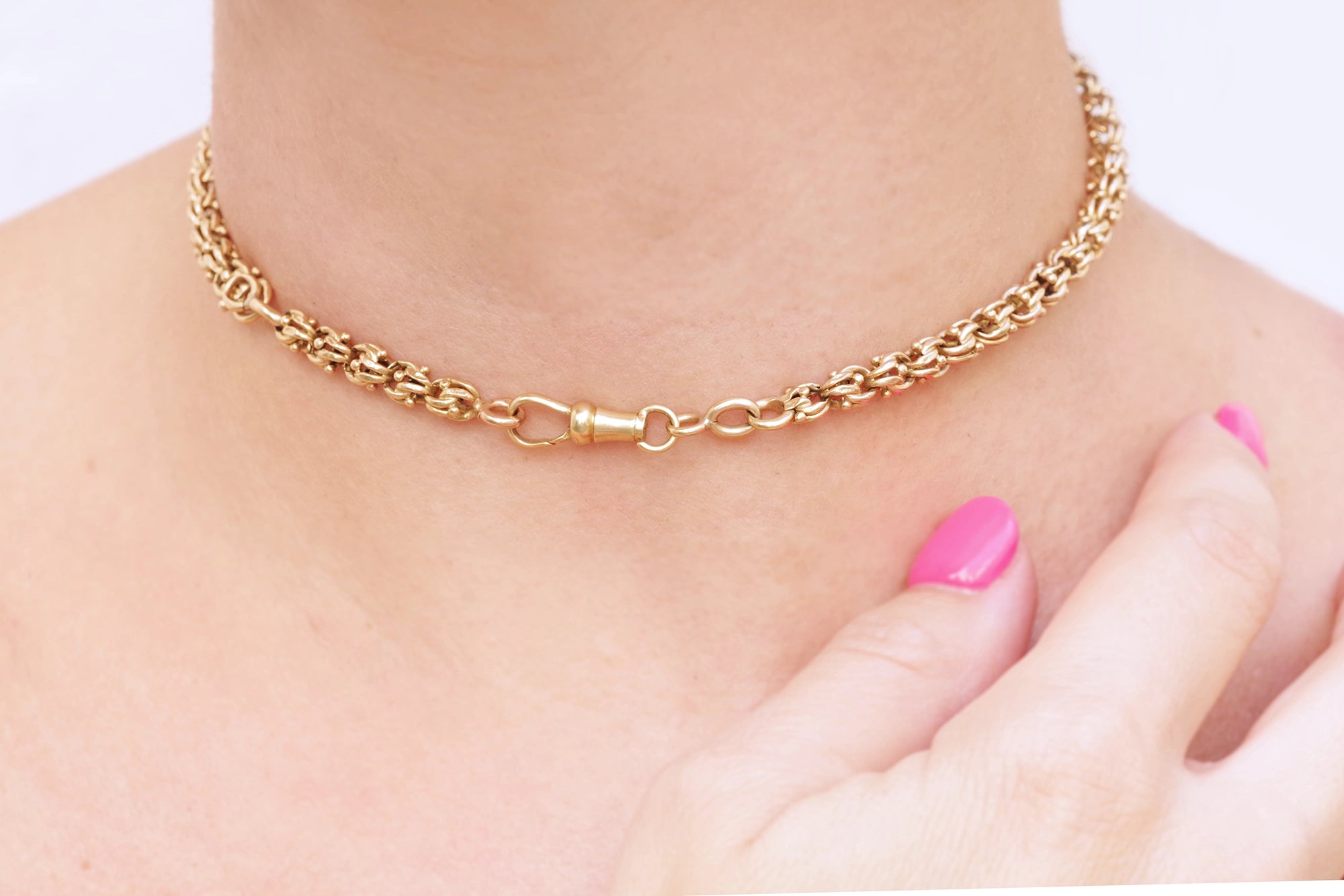 gold watch chain necklace