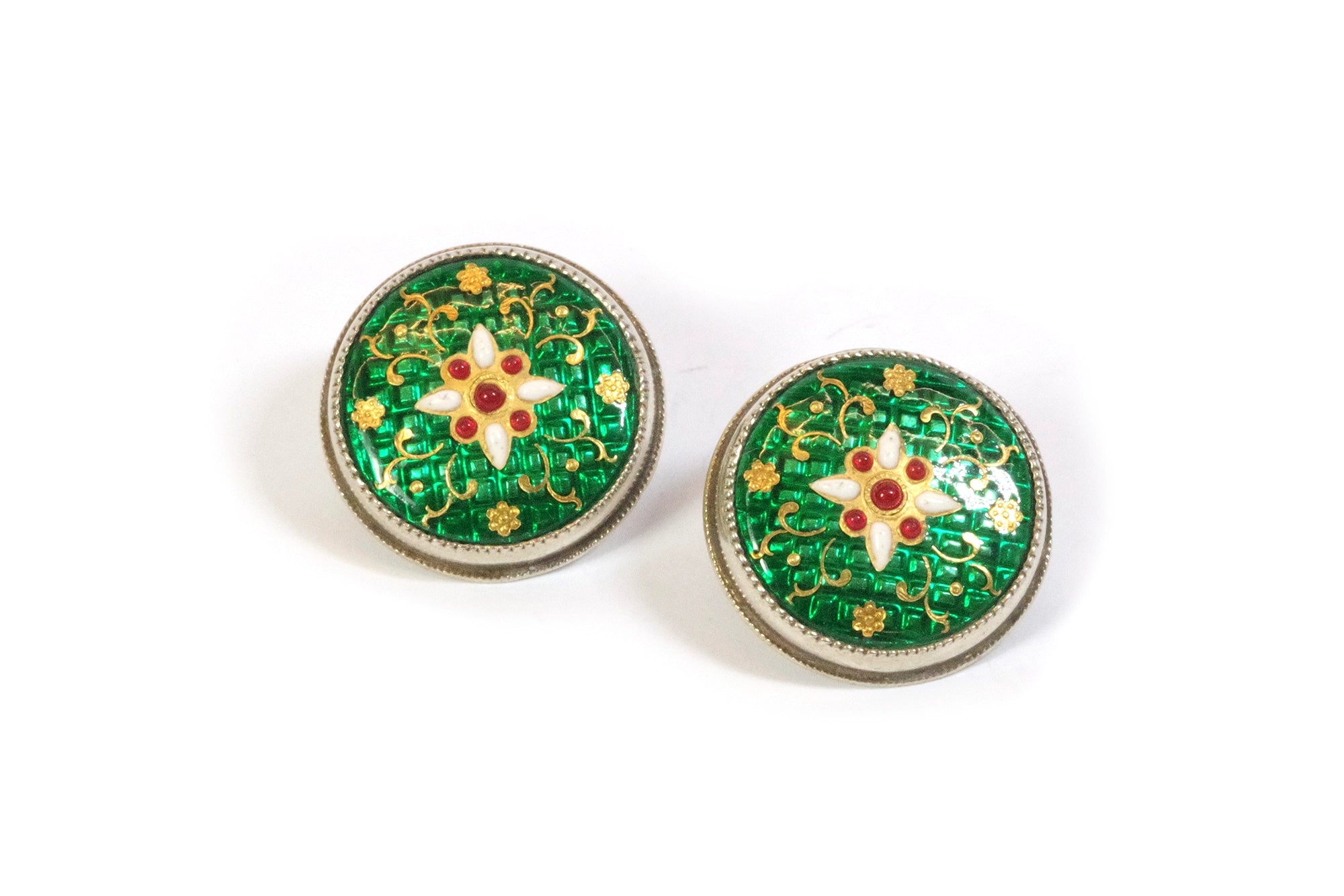 Bressan enamel ear clips