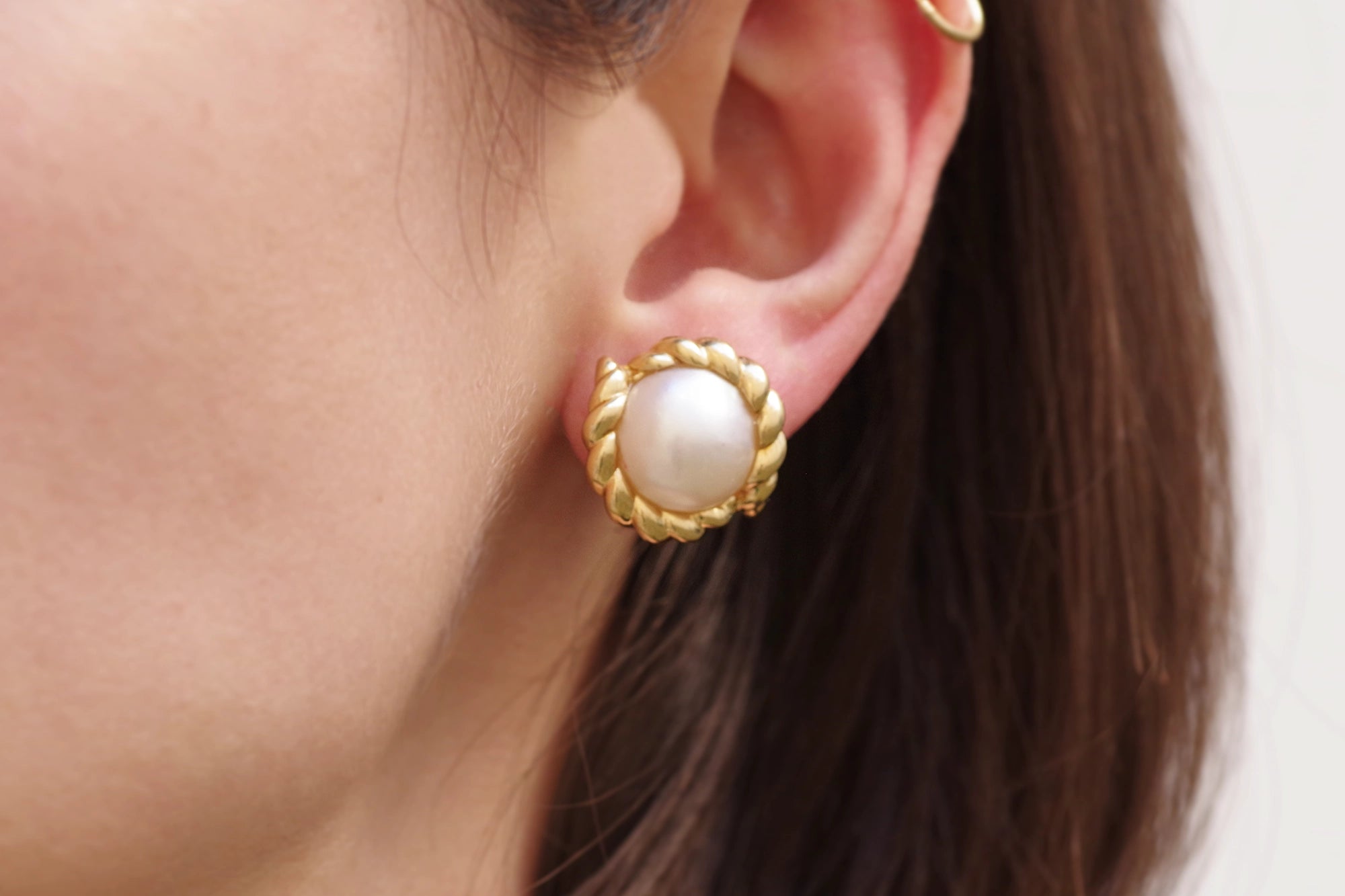 boucles d'oreille clip en or