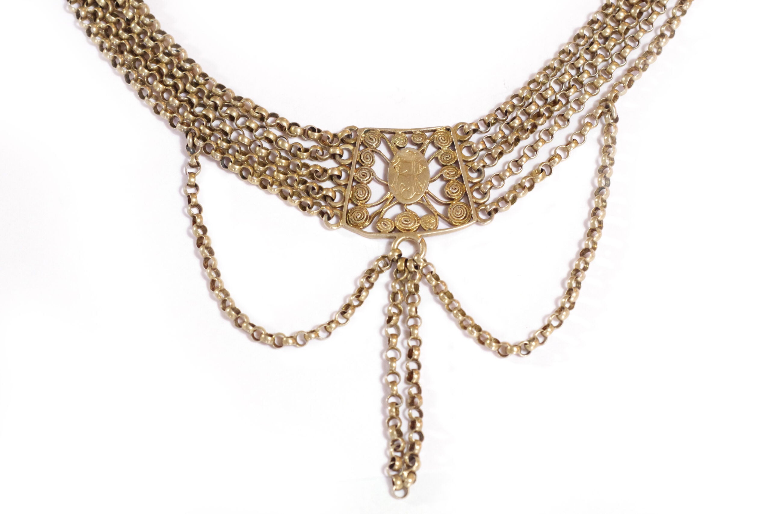 choker silver necklace victorian period