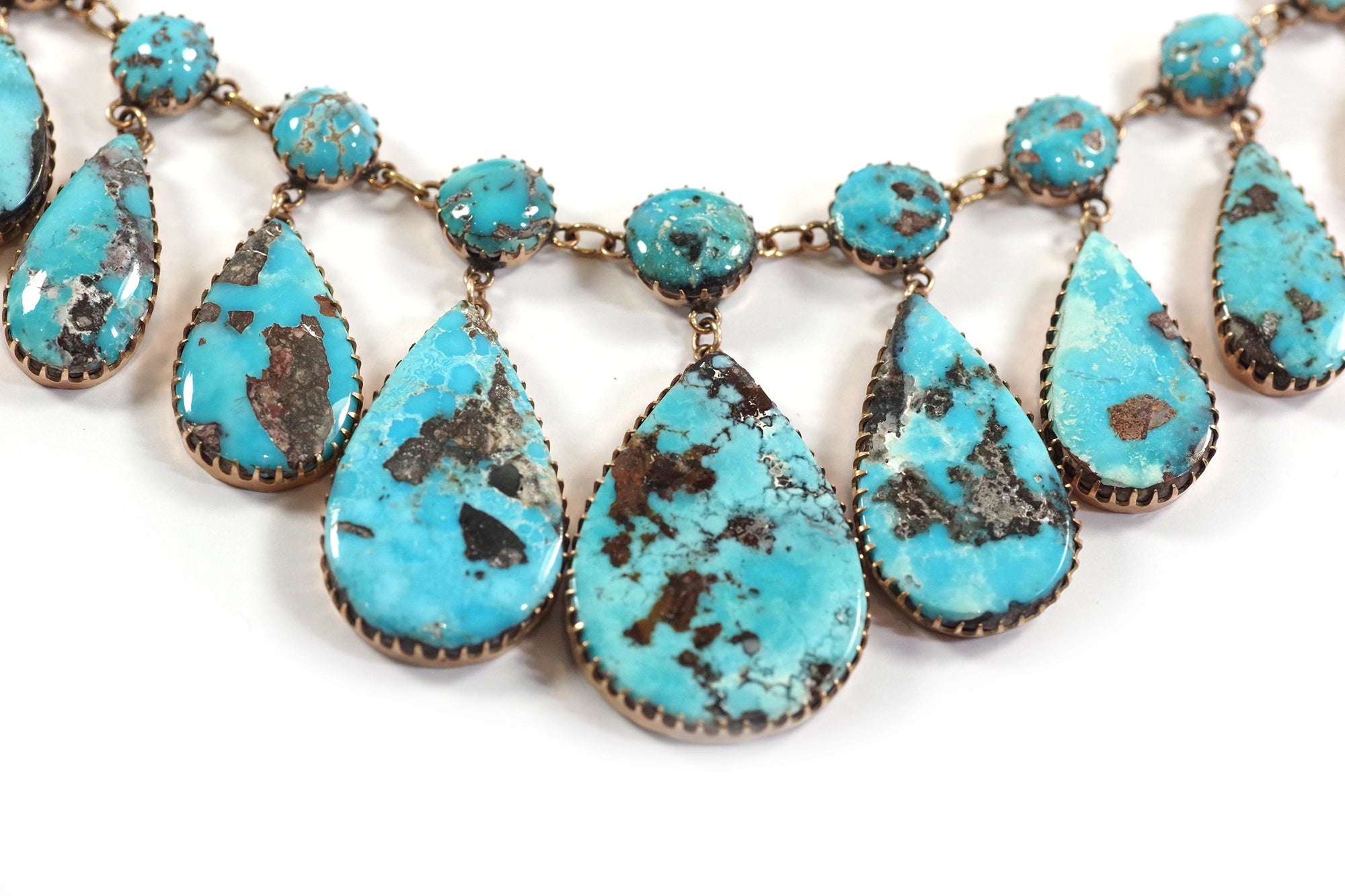 collier draperie turquoise russie