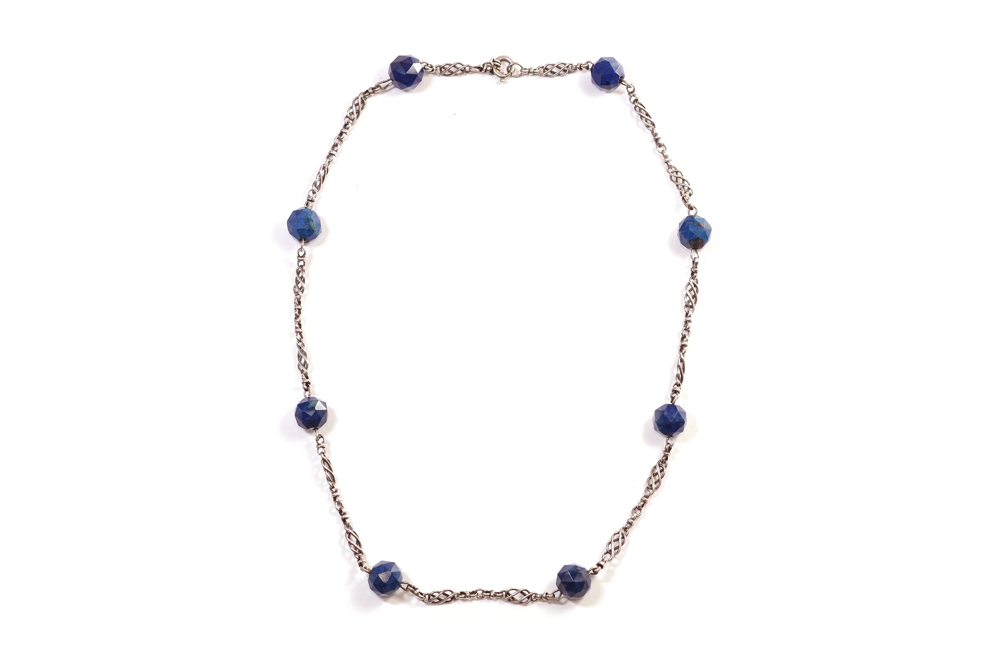 Collier Arts and Crafts lapis lazuli