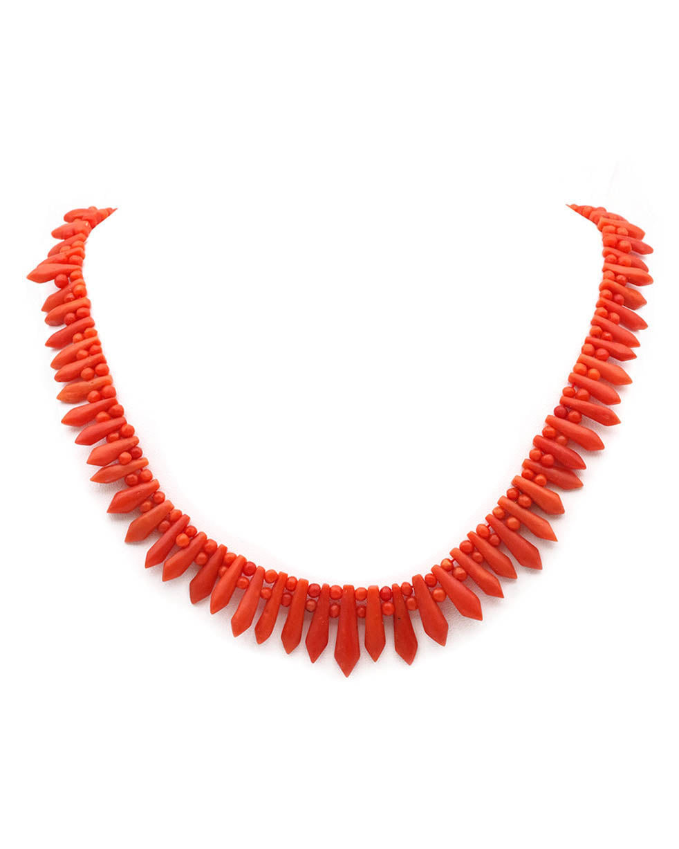 collier corail art deco