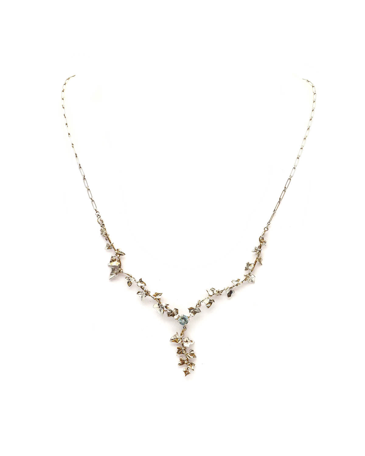 Art Nouveau aquamarine necklace