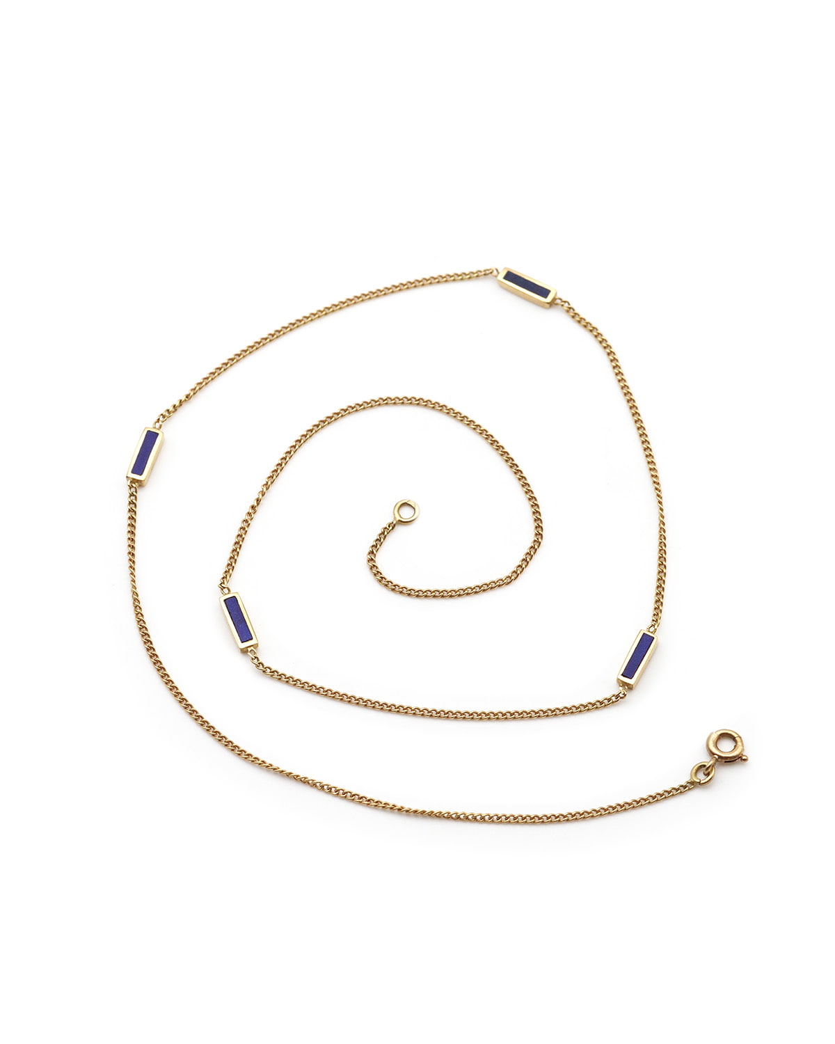 Lapis lazuli gold necklace