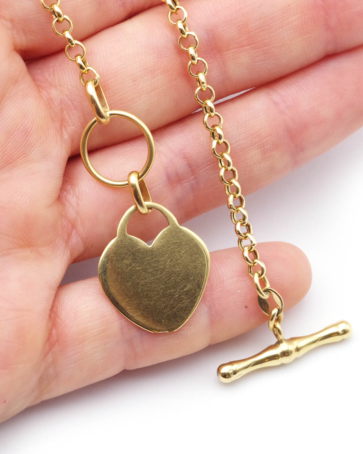 Heart chain necklace