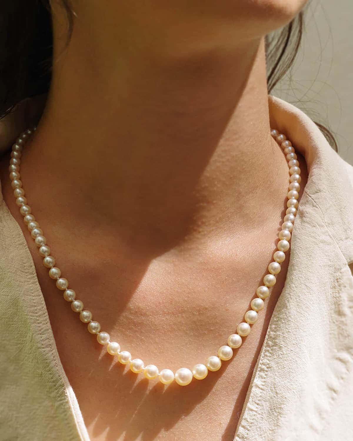 collier de perles vintage
