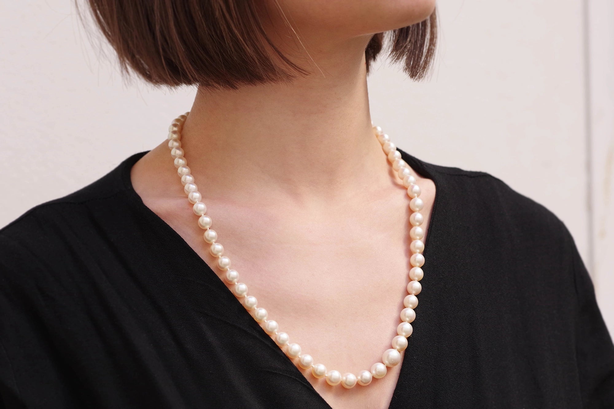 Collier de perles en chute