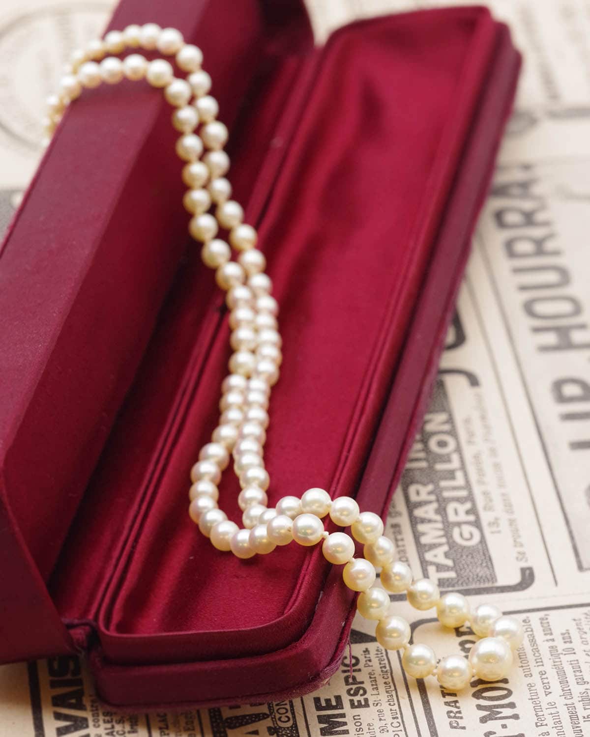 Collier rang perles de culture