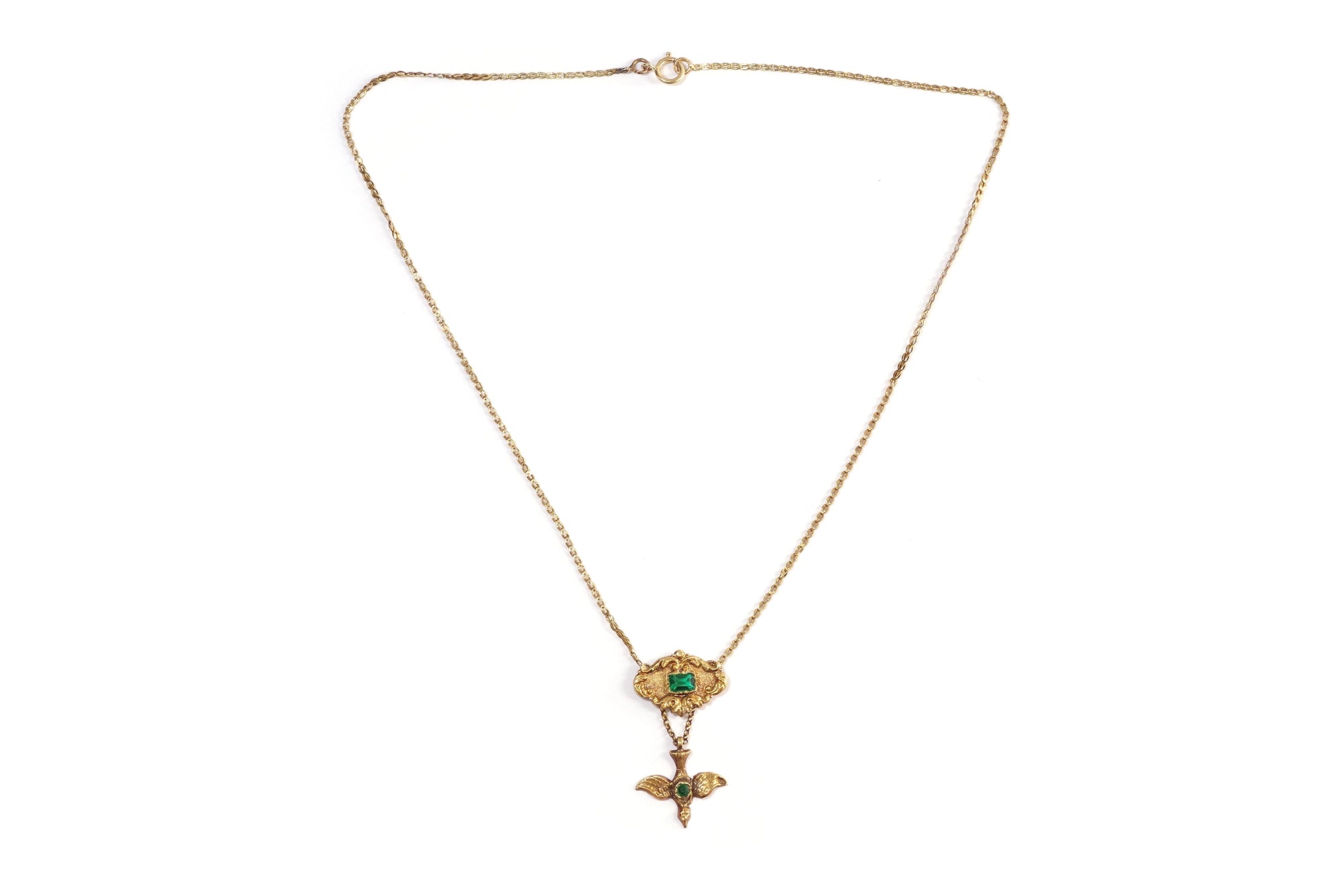 Antique Holy spirit necklace in gold