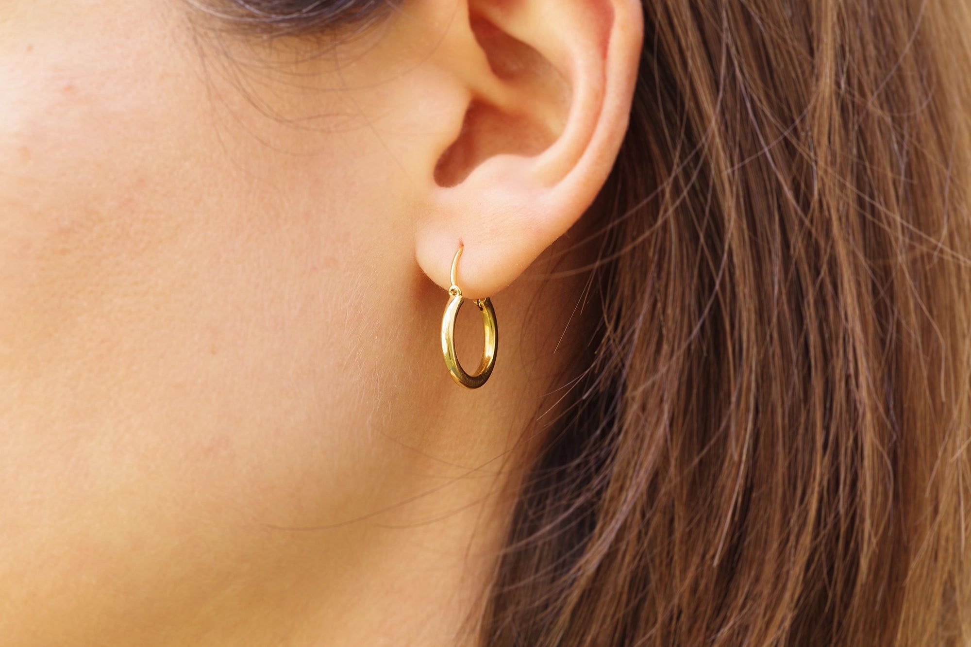 Creoles vintage en or