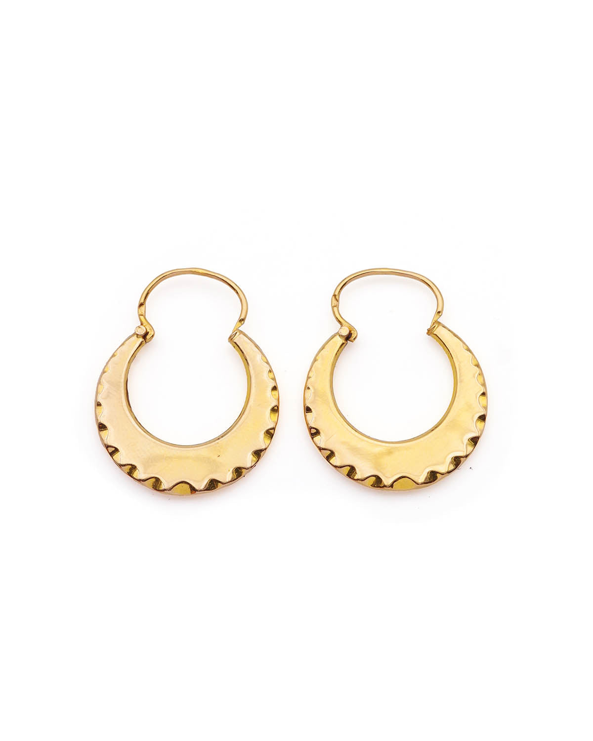 French vintage hoop earrings
