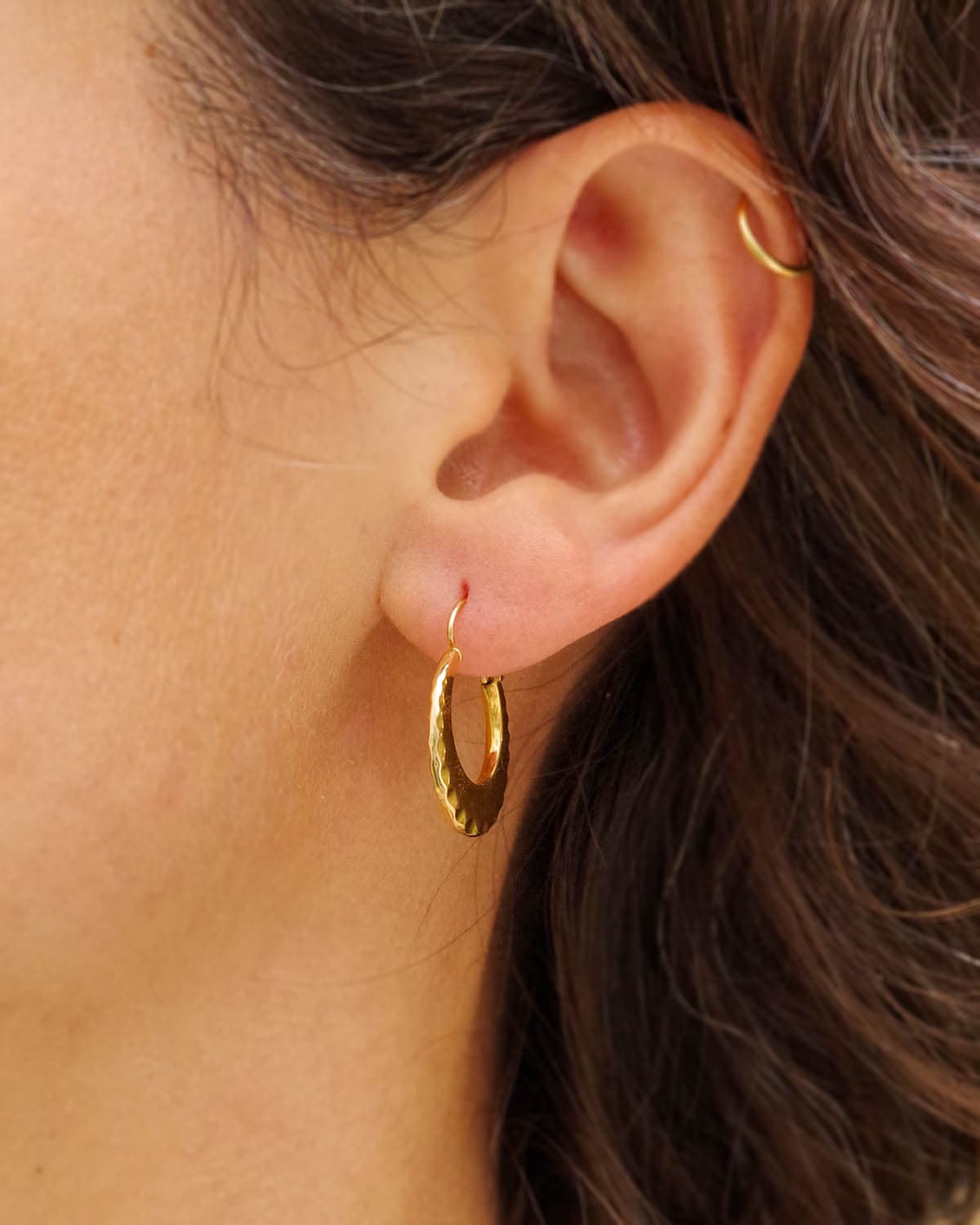 French vintage hoop earrings