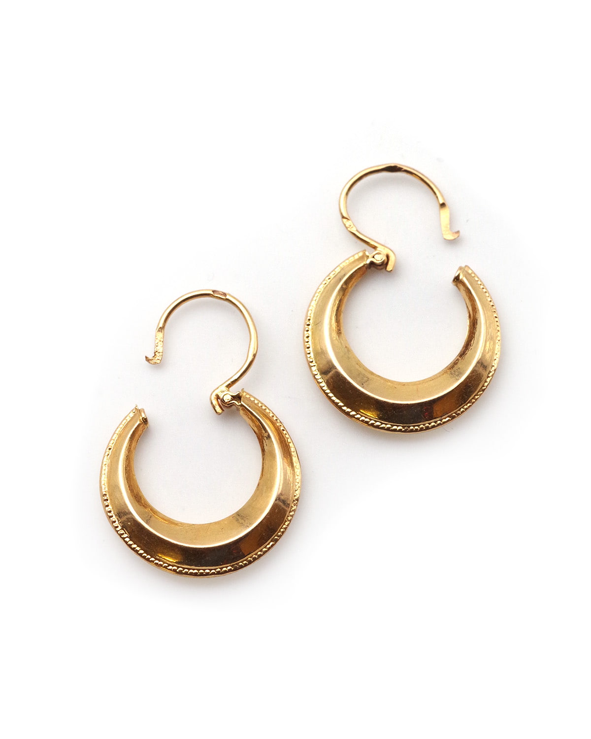 Gold hoop earrings