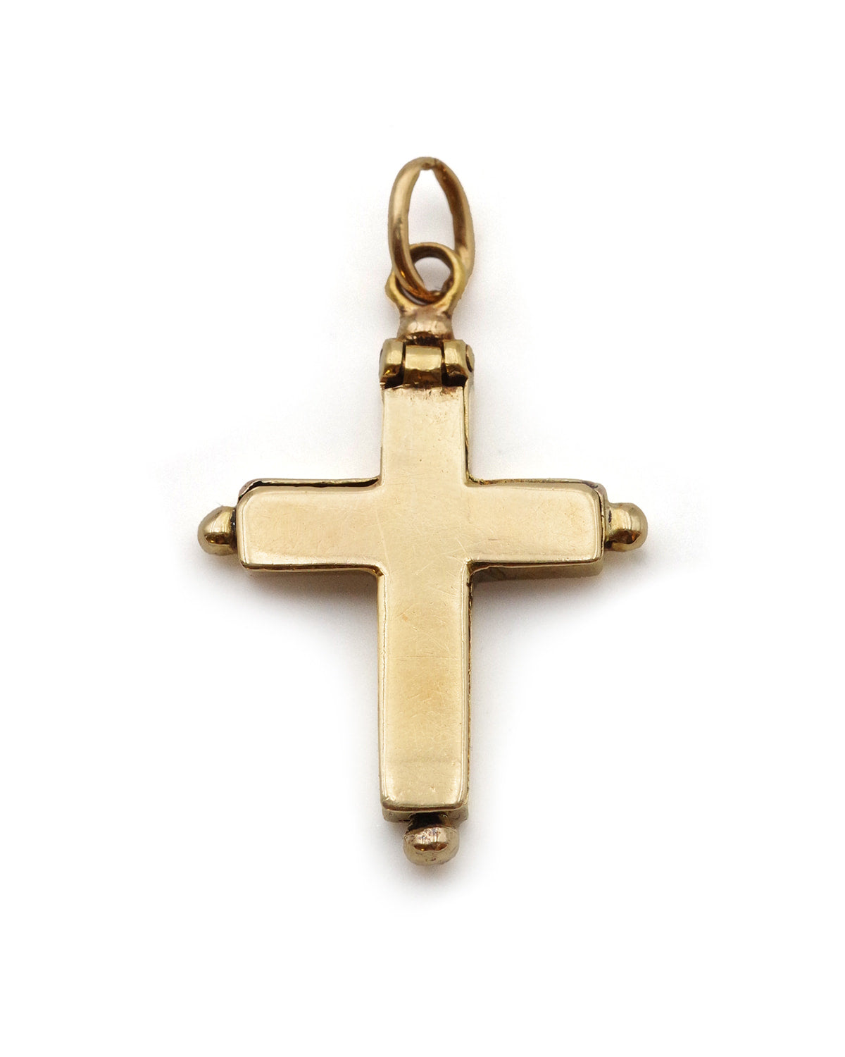 Croix reliquaire en or