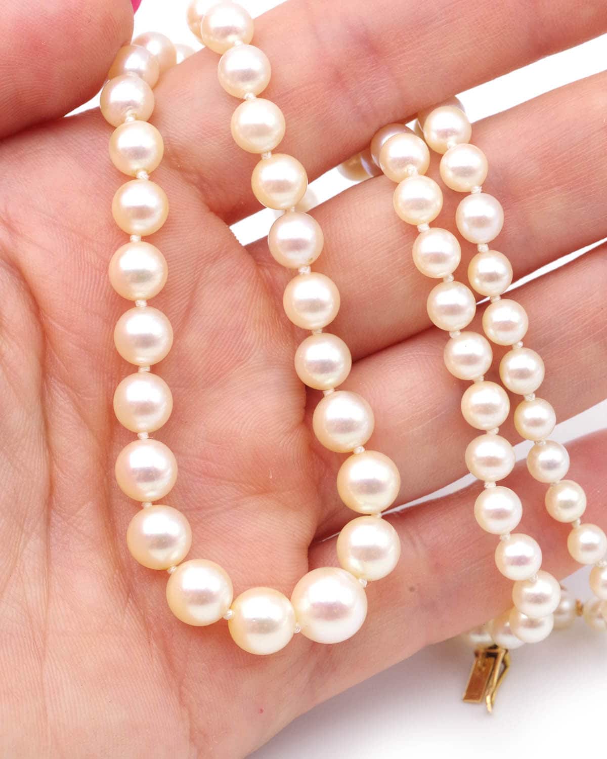 collier de perles de culture en or