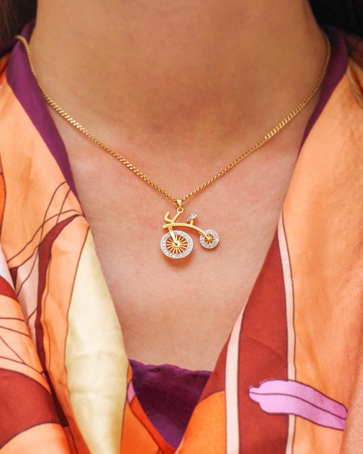 Charm bike pendant