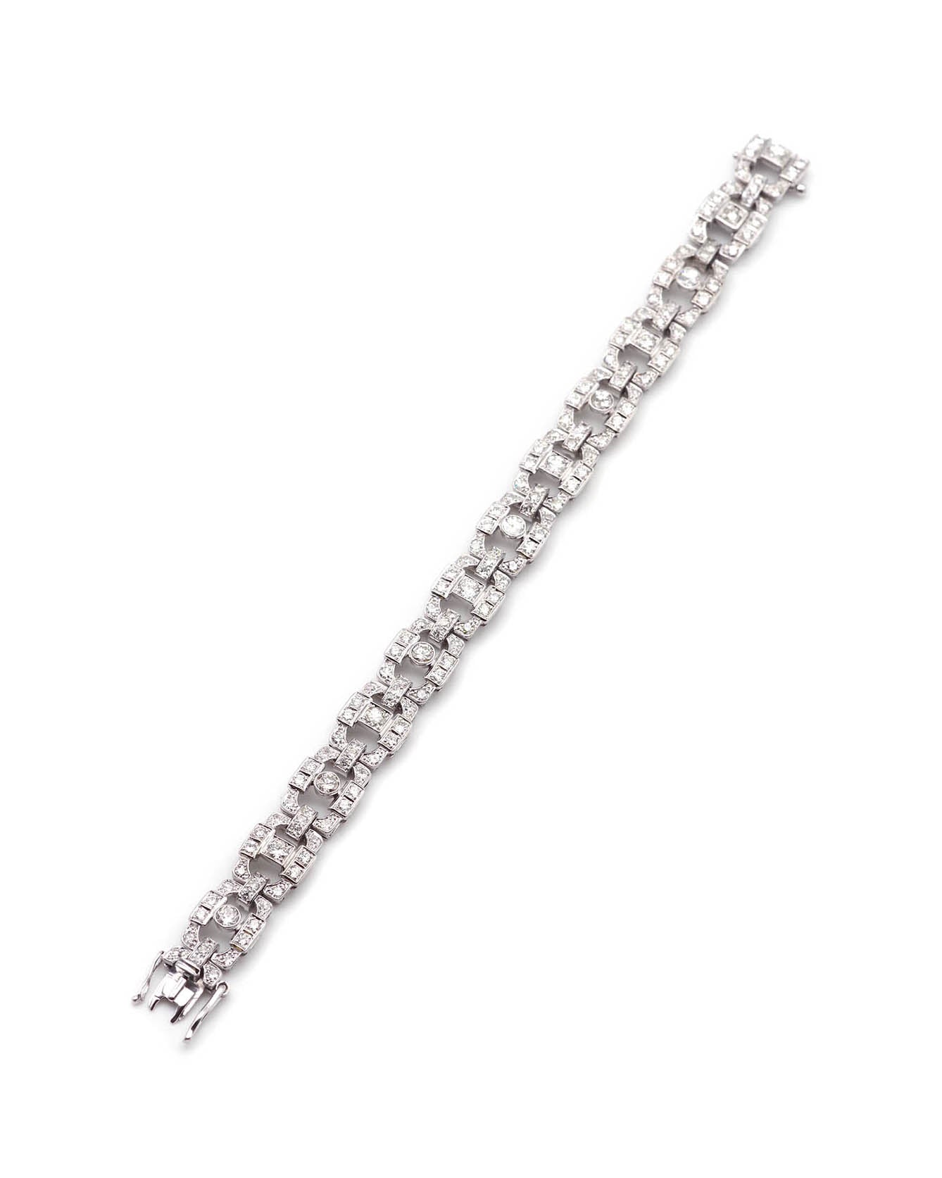 bracelet diamants en or blanc
