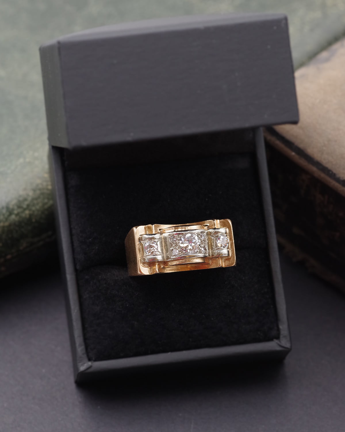 Large diamond tank ring 