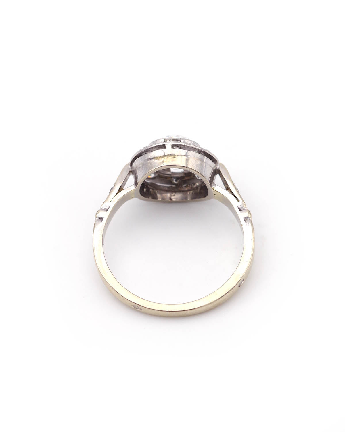Art deco white gold ring