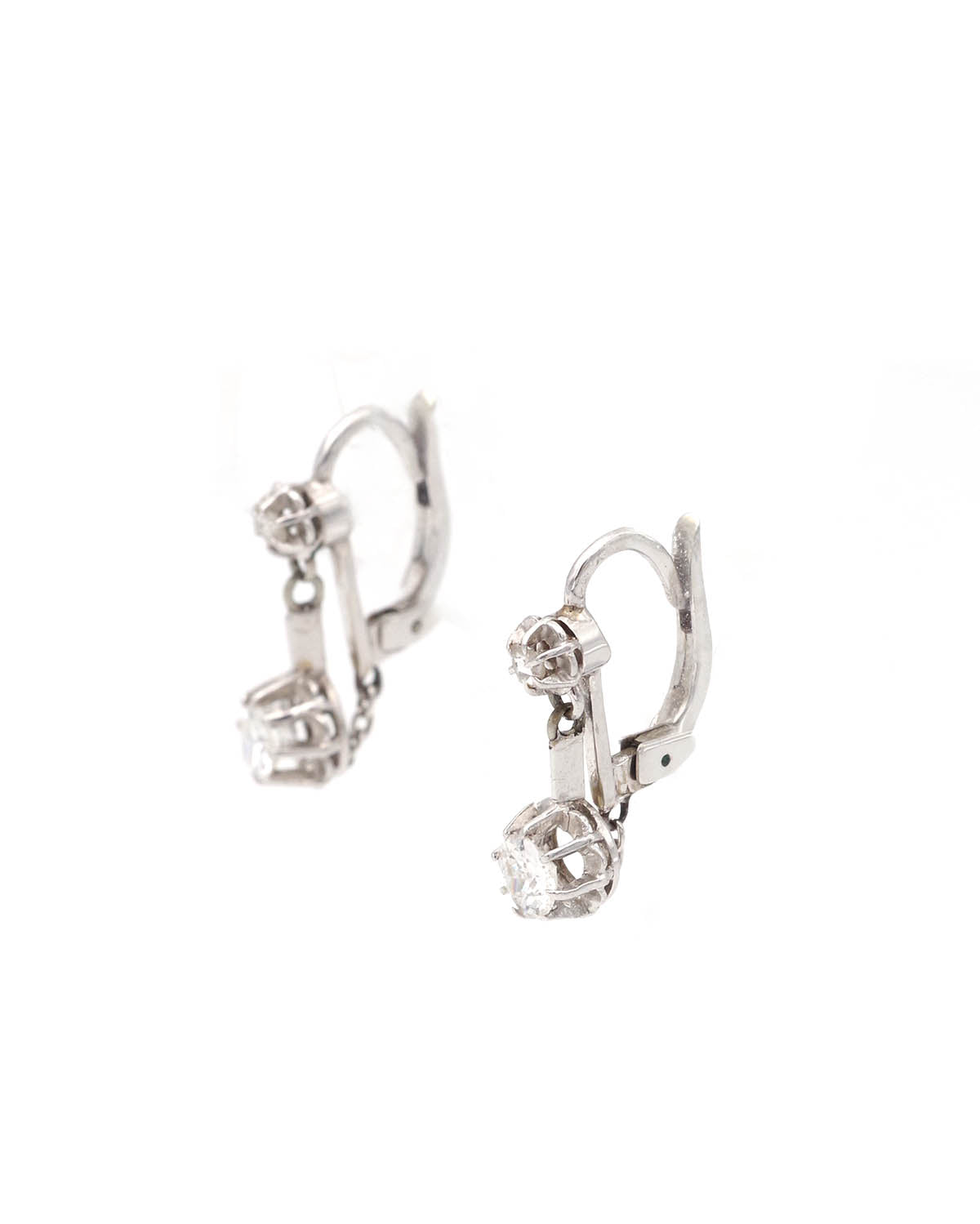 Edwardian 0.40 ct diamond earrings