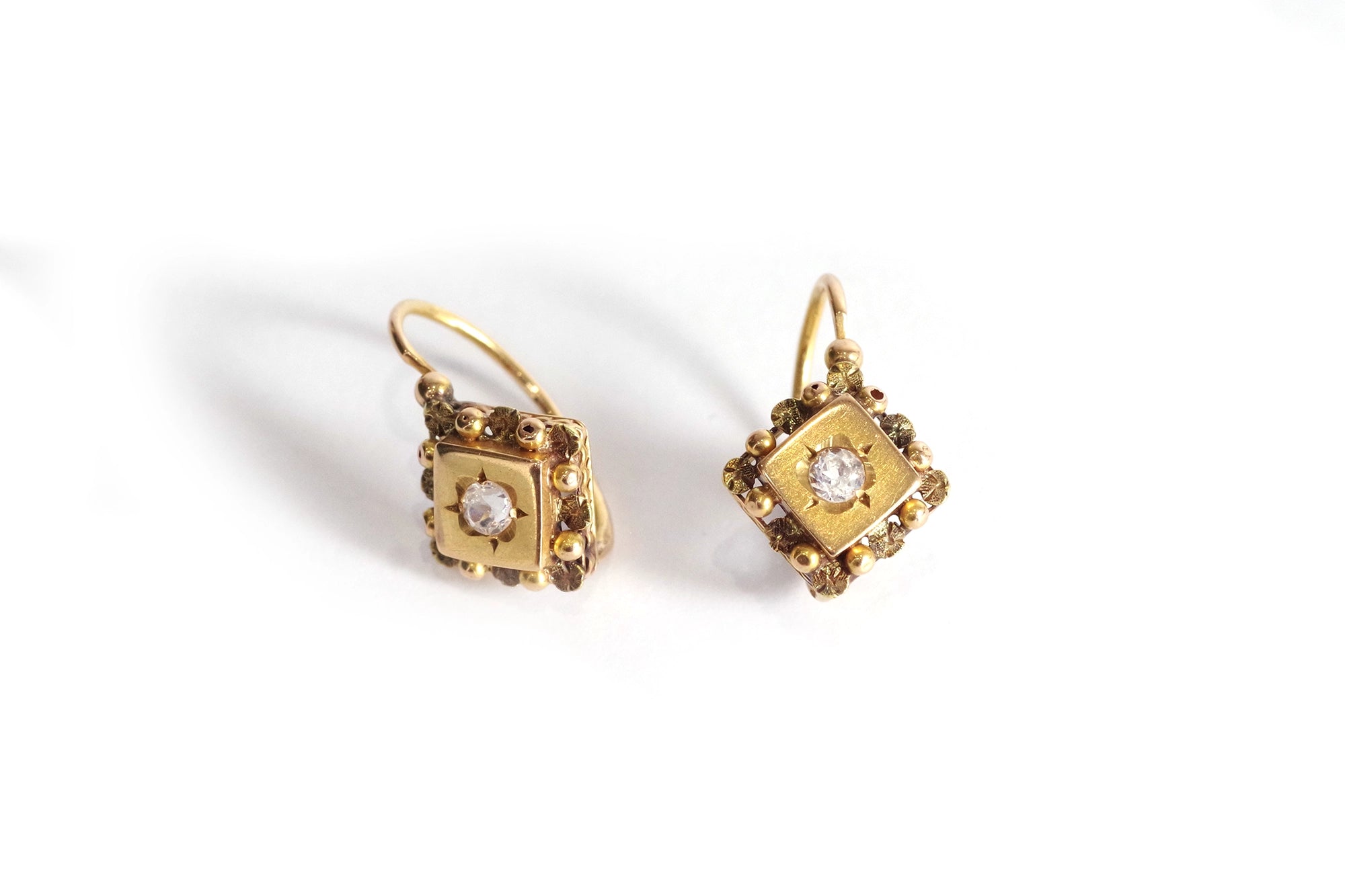 18k gold earrings