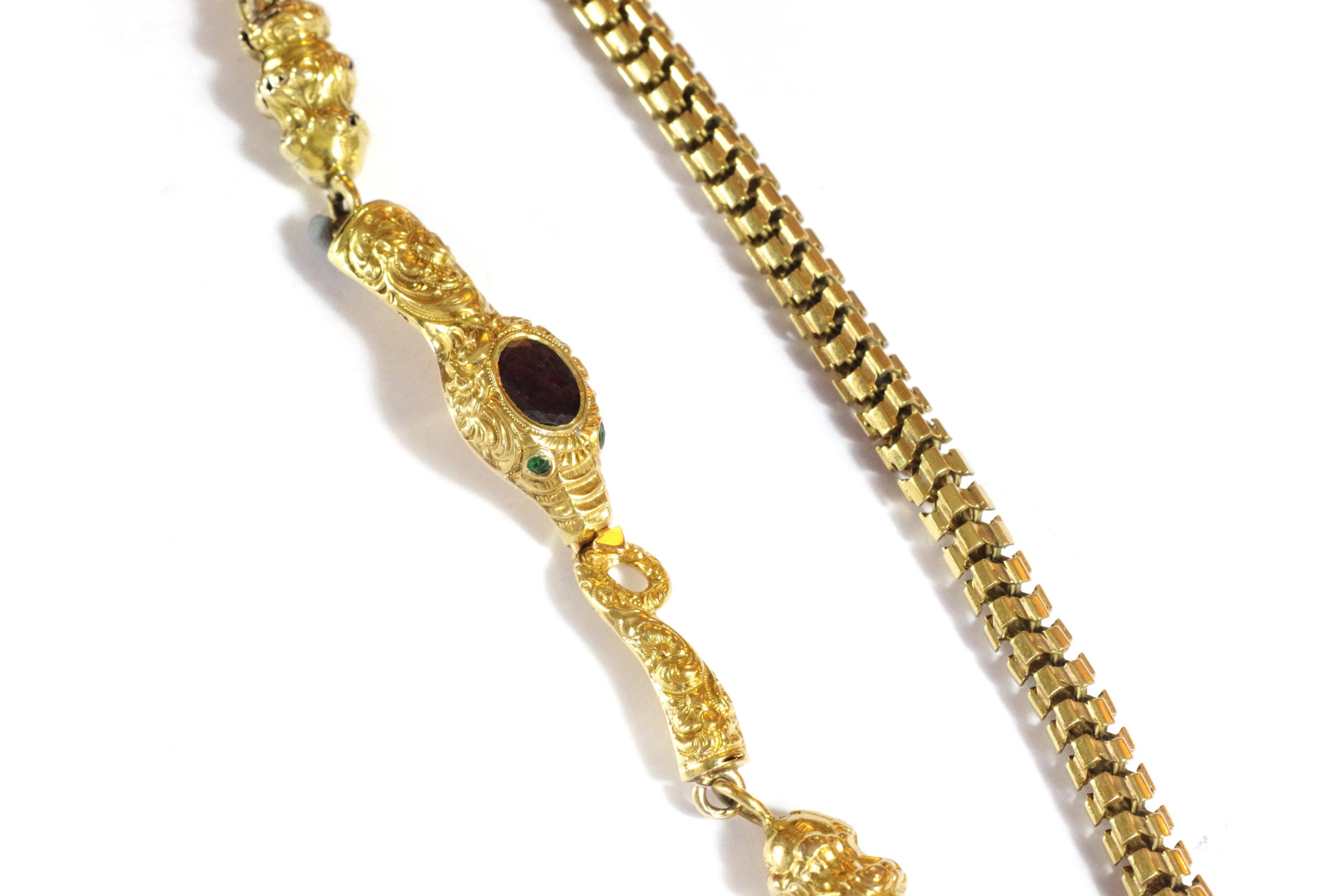 victorian snake bracelet in gold