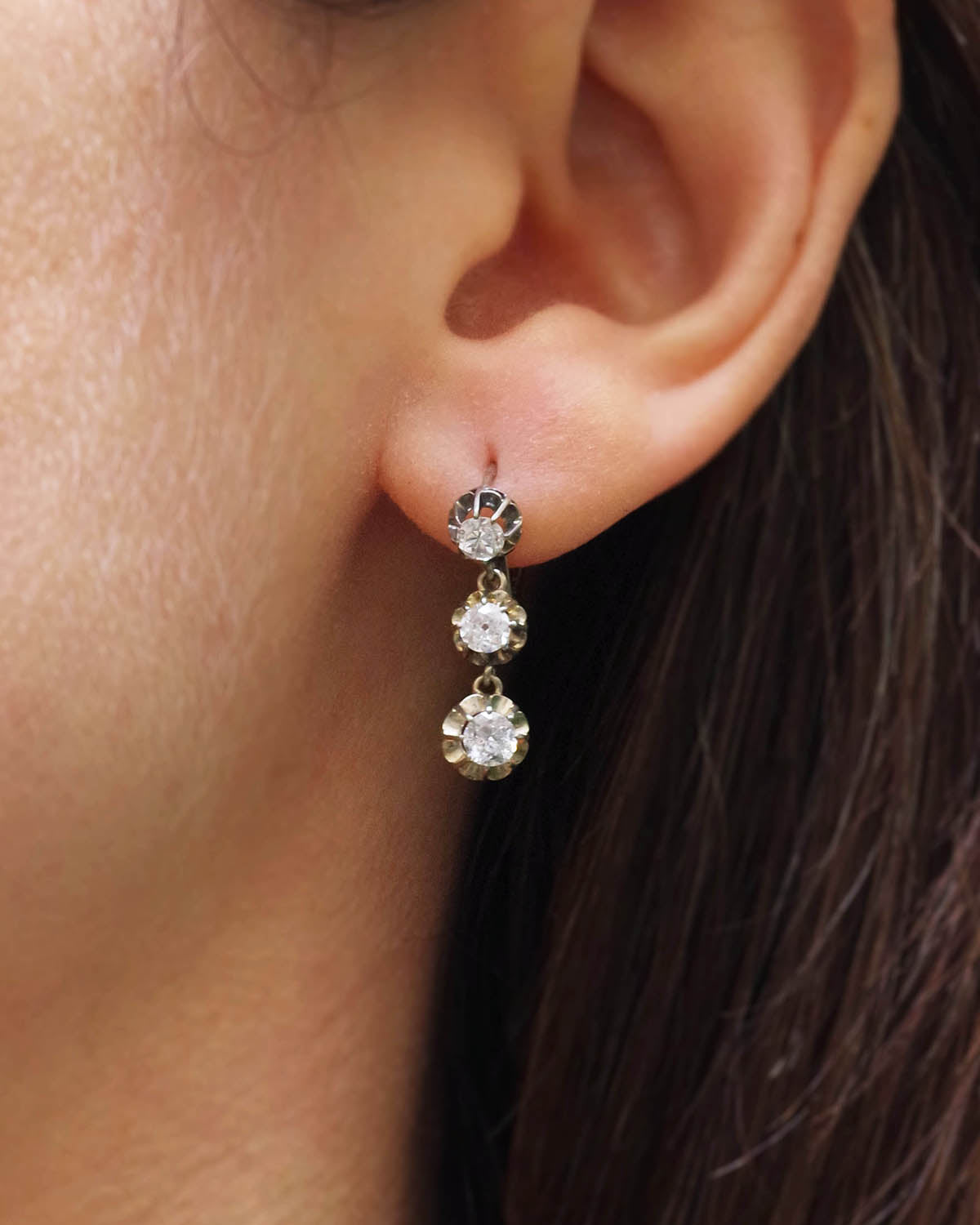 Belle epoque diamond earrings