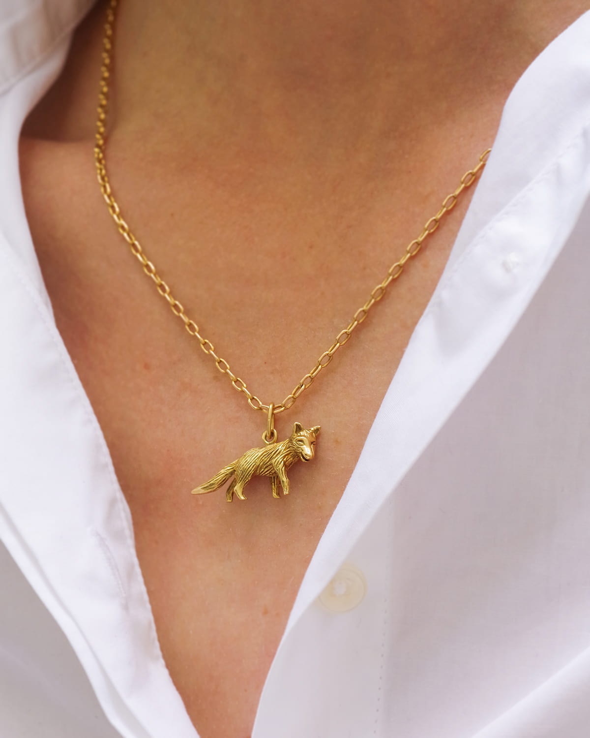 Charm renard mellerio en or