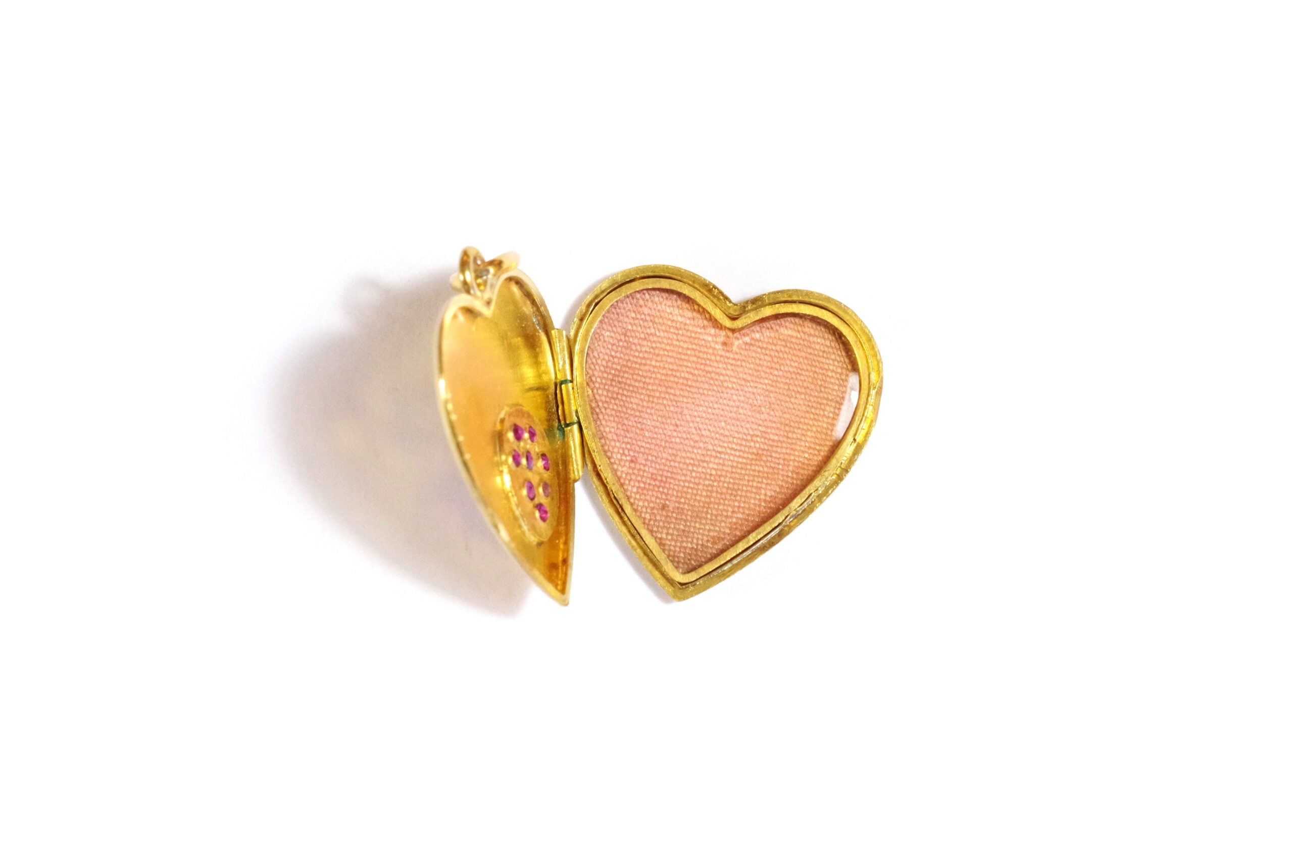 pendentif coeur souvenir en or 18k