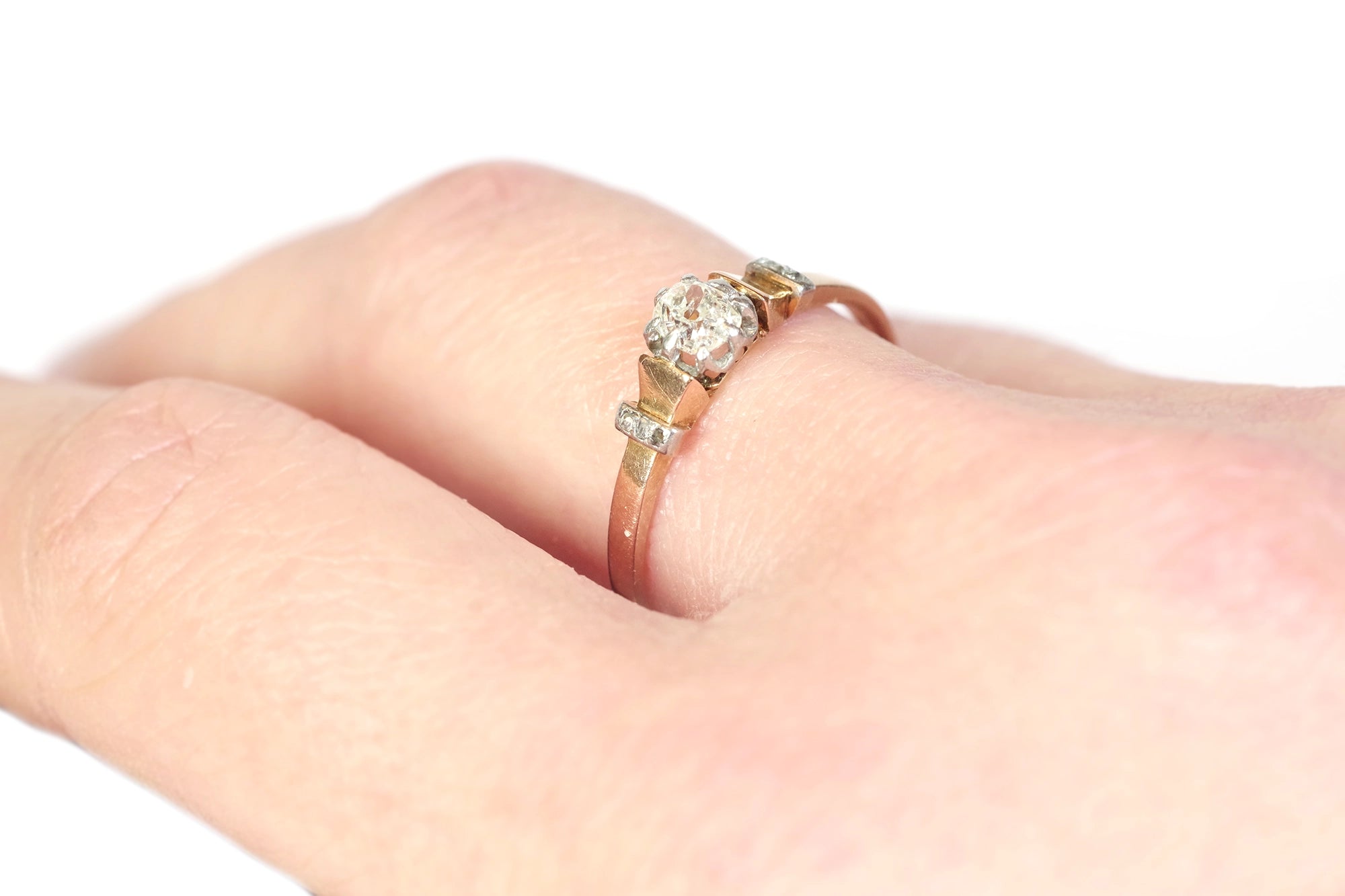 Bague solitaire diamants 0.25 carat