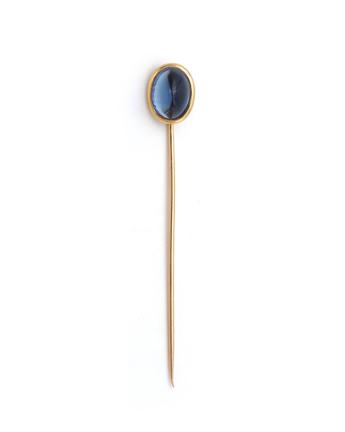Blue stone tie pin