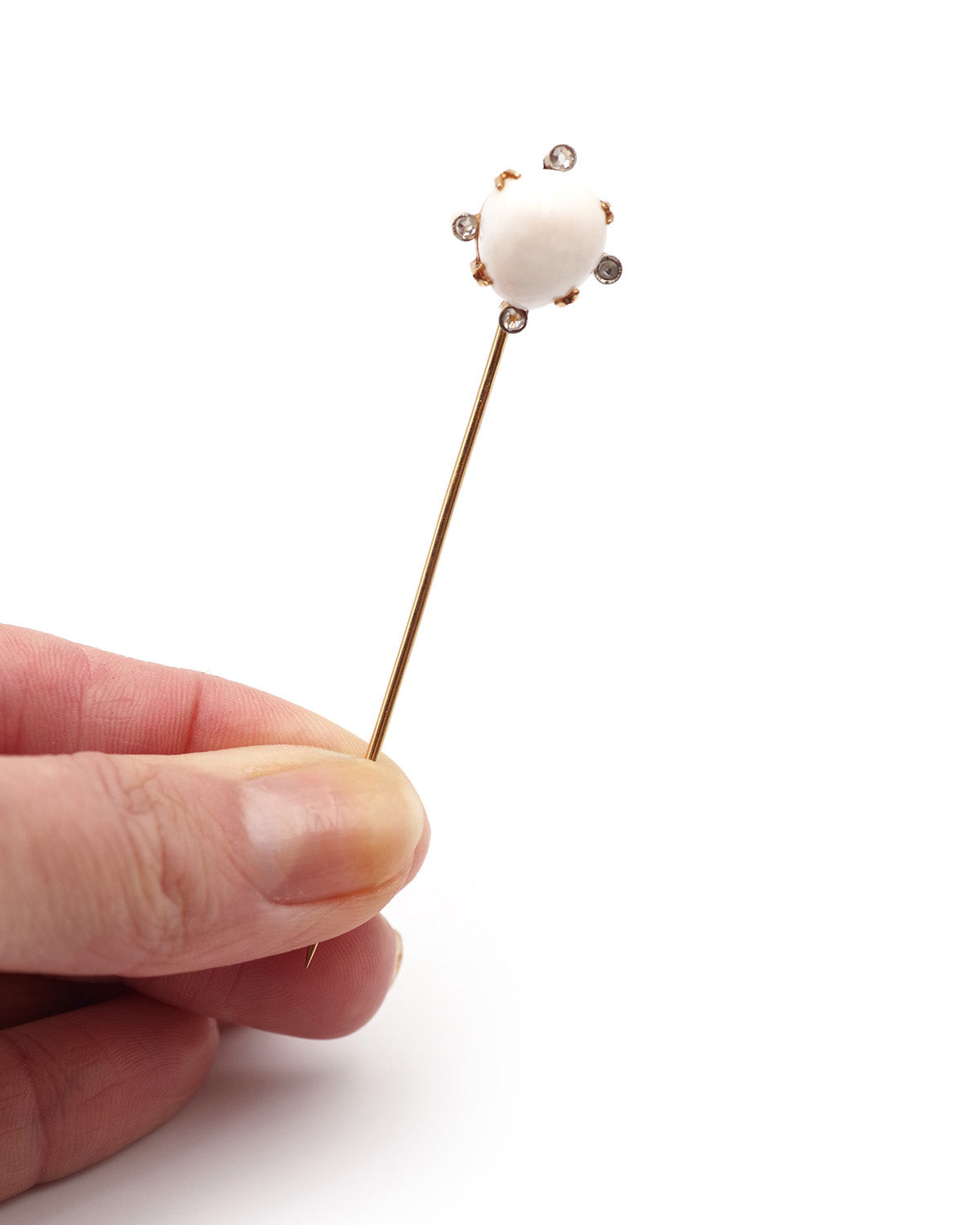 Épingle perle fine porcelainée