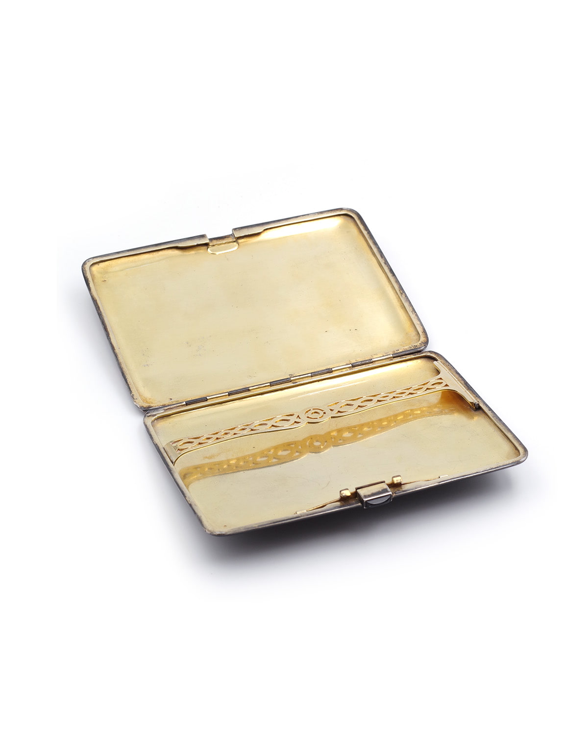 Art Deco silver case by Cartier